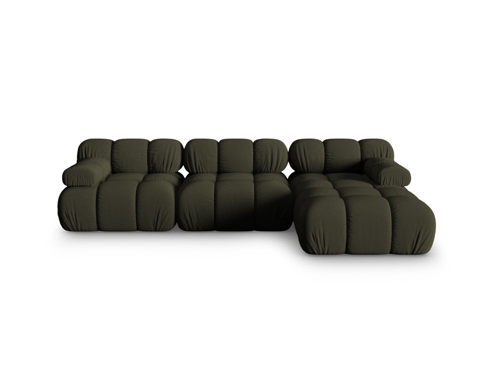 Bellis Modulares Ecksofa rechts 4 Sitzer 155cm in Amazon Green präsentiert im Onlineshop von KAQTU Design AG. Ecksofa rechts ist von Micadoni
