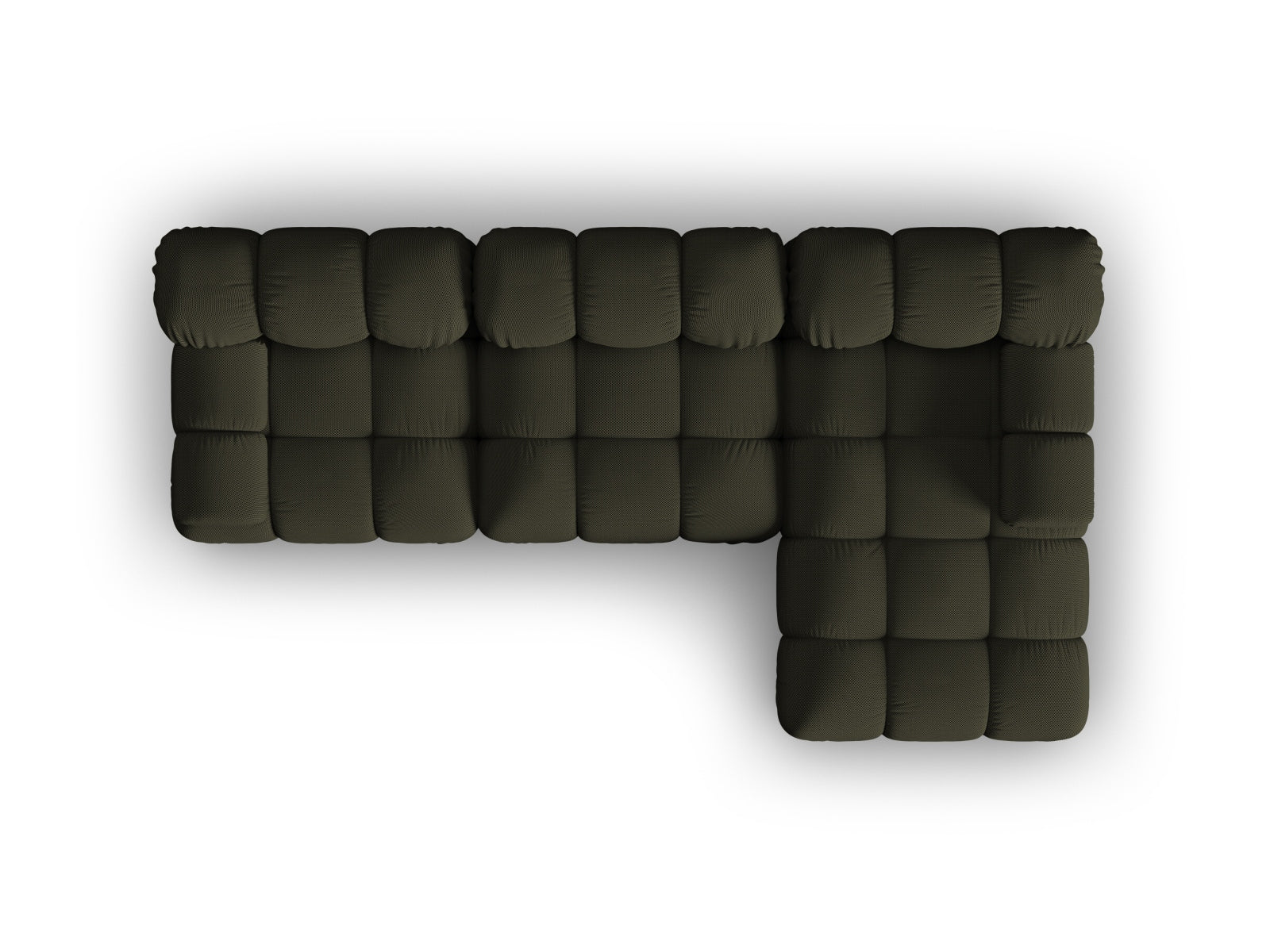Erleben Sie das Bellis Ecksofa von Micadoni: Ein elegantes, modulares 4-Sitzer-Sofa (155 cm) für Ihr Wohnzimmer, das Komfort und Design vereint.