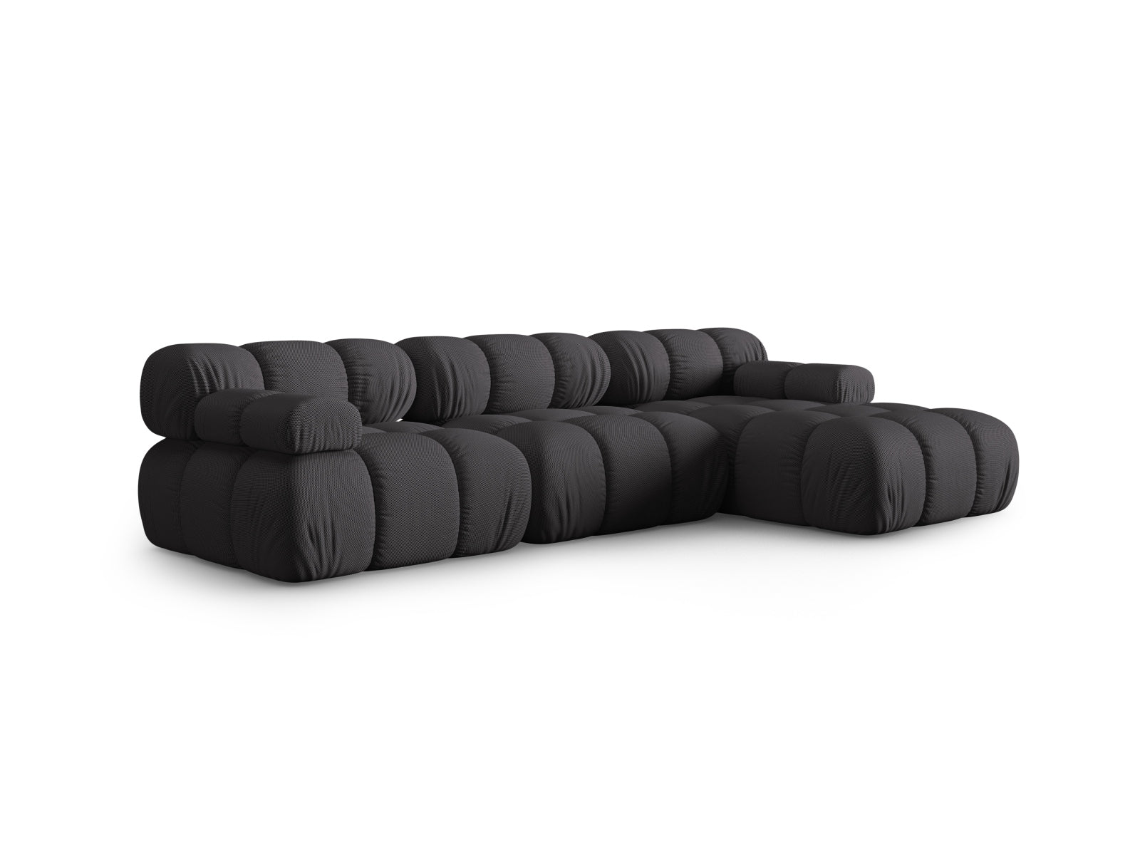 Entdecken Sie das stilvolle Bellis Ecksofa von Micadoni – ein 4-Sitzer mit 155 cm Breite, ideal für moderne Wohnzimmer. Komfort und Eleganz vereint!