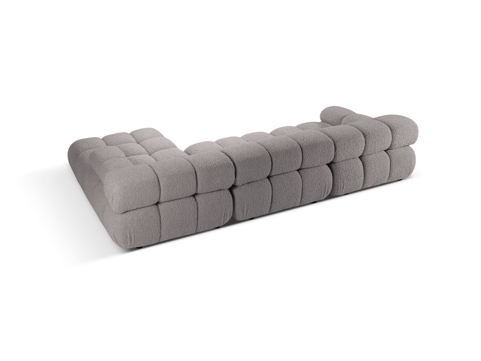 Erleben Sie das Bellis Boucle Ecksofa rechts von Micadoni – ein elegantes 4-Sitzer Sofa, das durch seine modulare Bauweise und hochwertigen Materialien besticht.