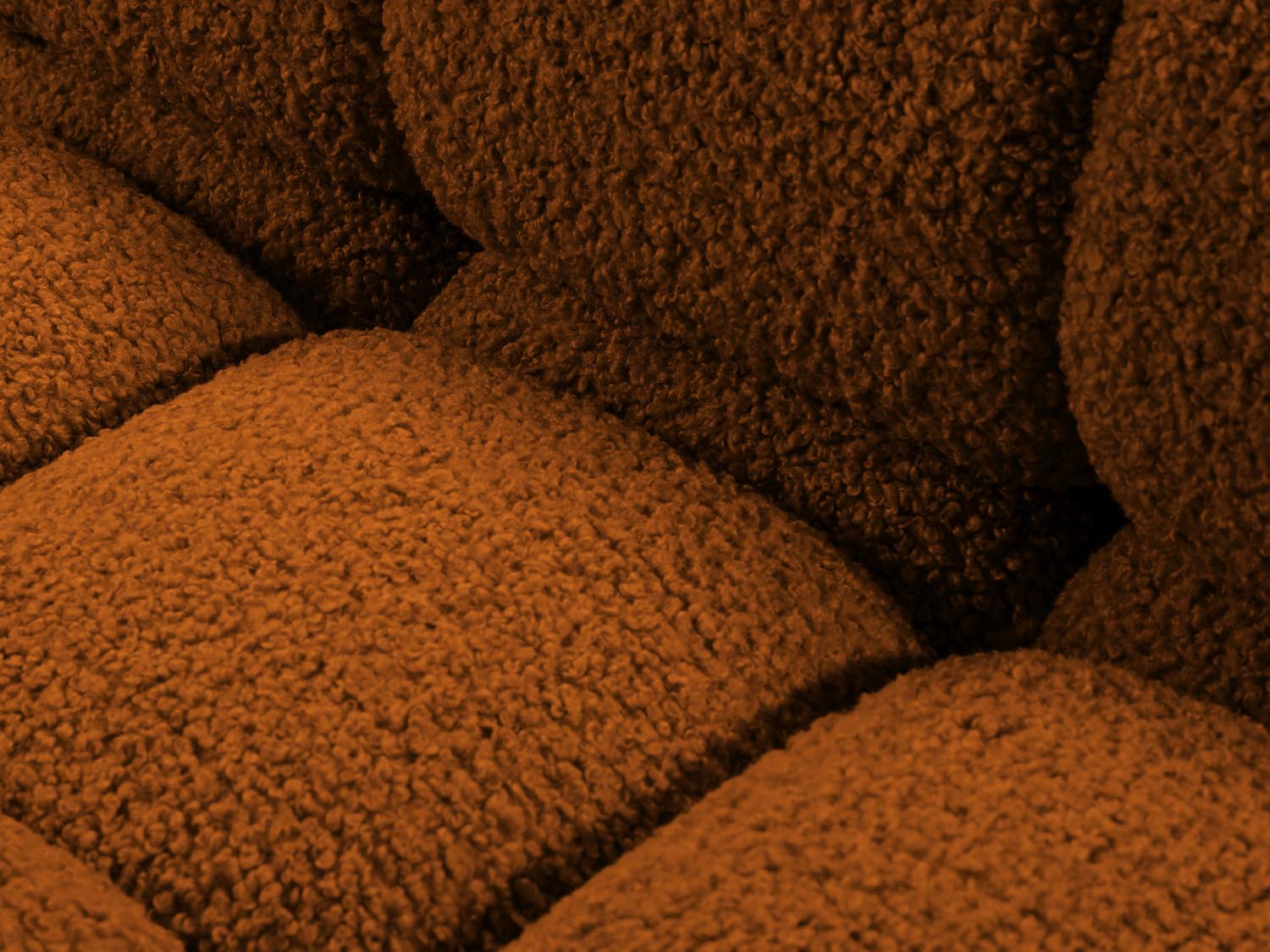 Modulares Bellis Boucle Ecksofa in Ziegelrot, 4-Sitzer, 155cm, perfekt für gemütliche Stunden und modernes Wohndesign.