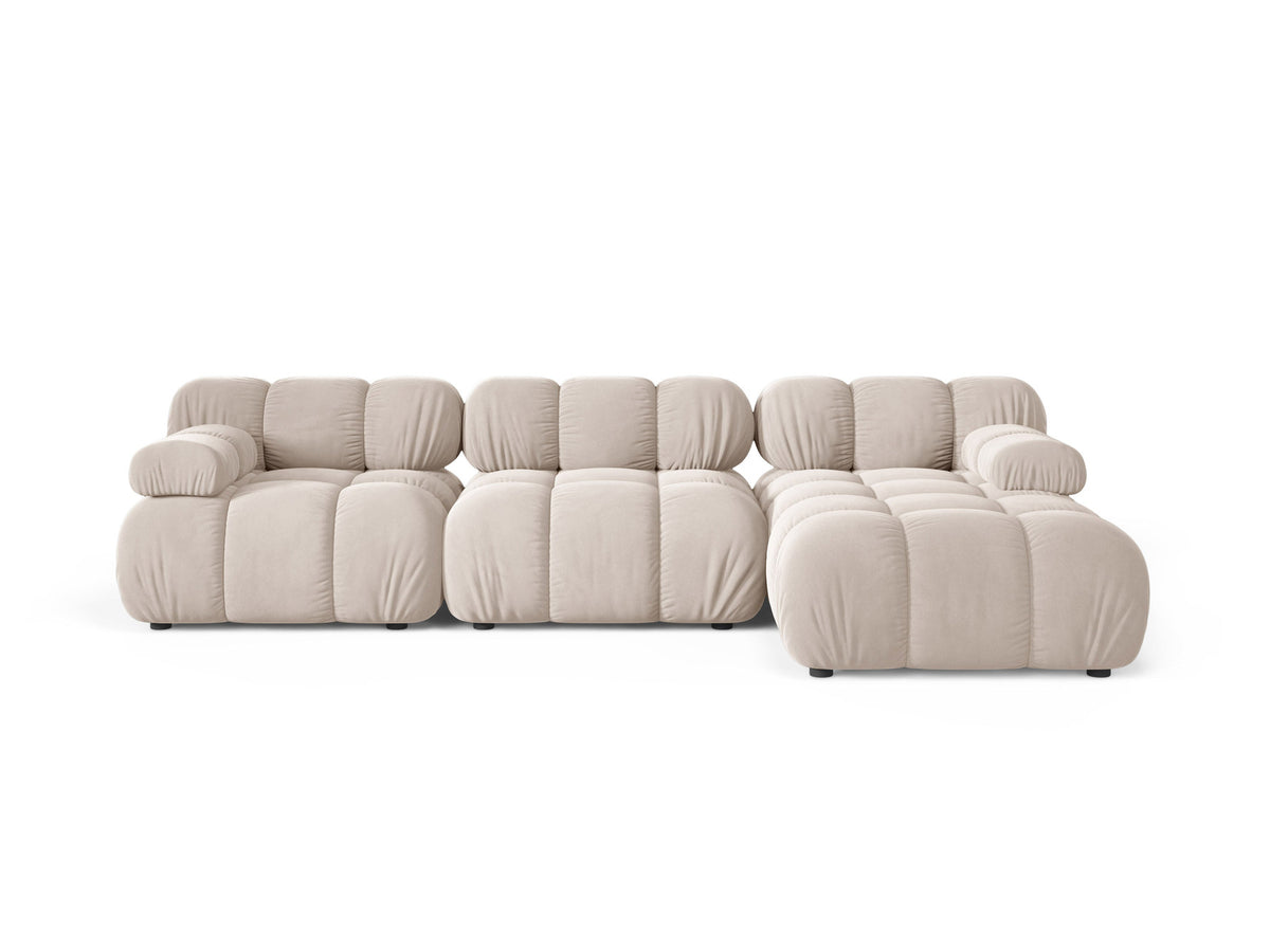 4-Sitzer Modular Ecksofa rechts Bellis in Light Beige-Venus präsentiert im Onlineshop von KAQTU Design AG. L-Sofa rechts ist von Micadoni