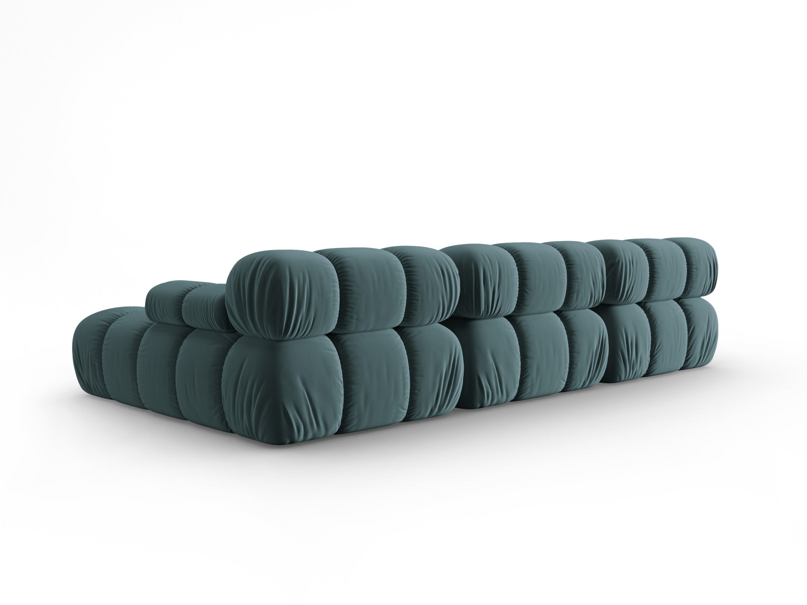 Erleben Sie das Bellis Velour Ecksofa rechts von Micadoni – ein elegantes 4-Sitzer Sofa (155 cm), das Komfort und Flexibilität für Ihr Wohnzimmer bietet.