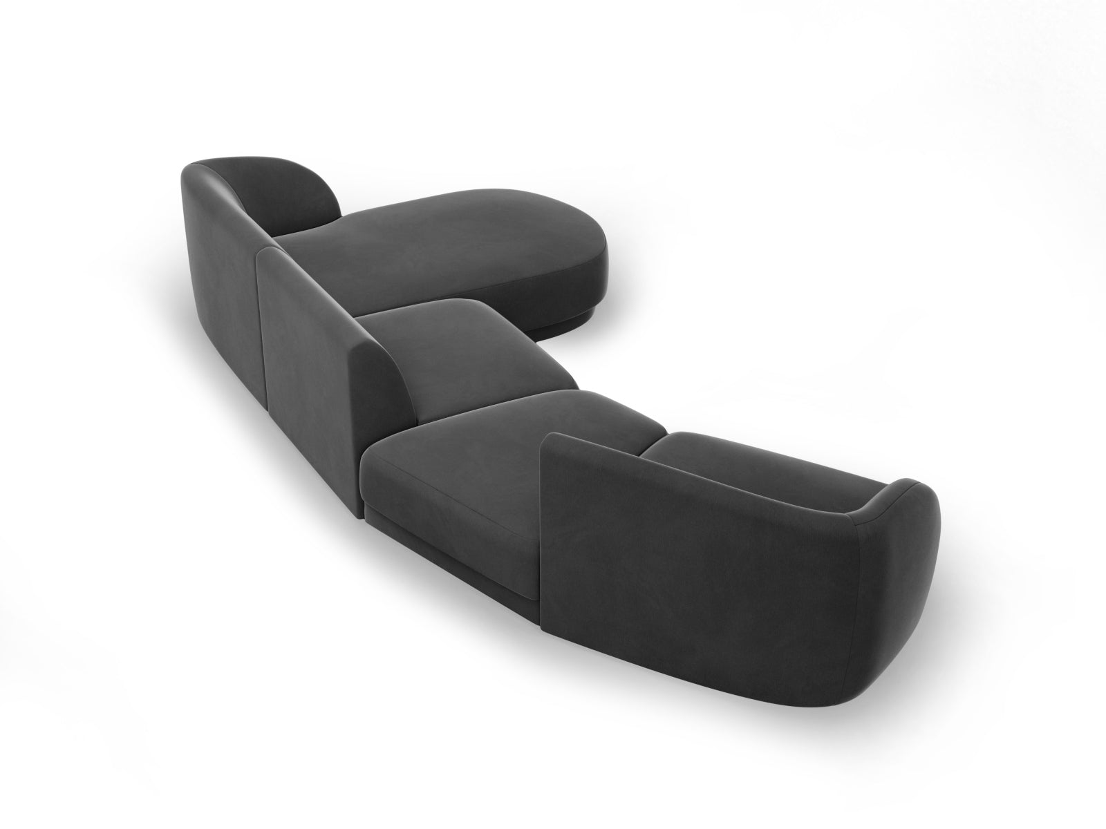 Entdecken Sie das Miley Velour Sofa von Micadoni – ein modulares 4-Sitzer Sofa, das durch elegantes Design, hohen Komfort und pflegeleichte Materialien besticht.