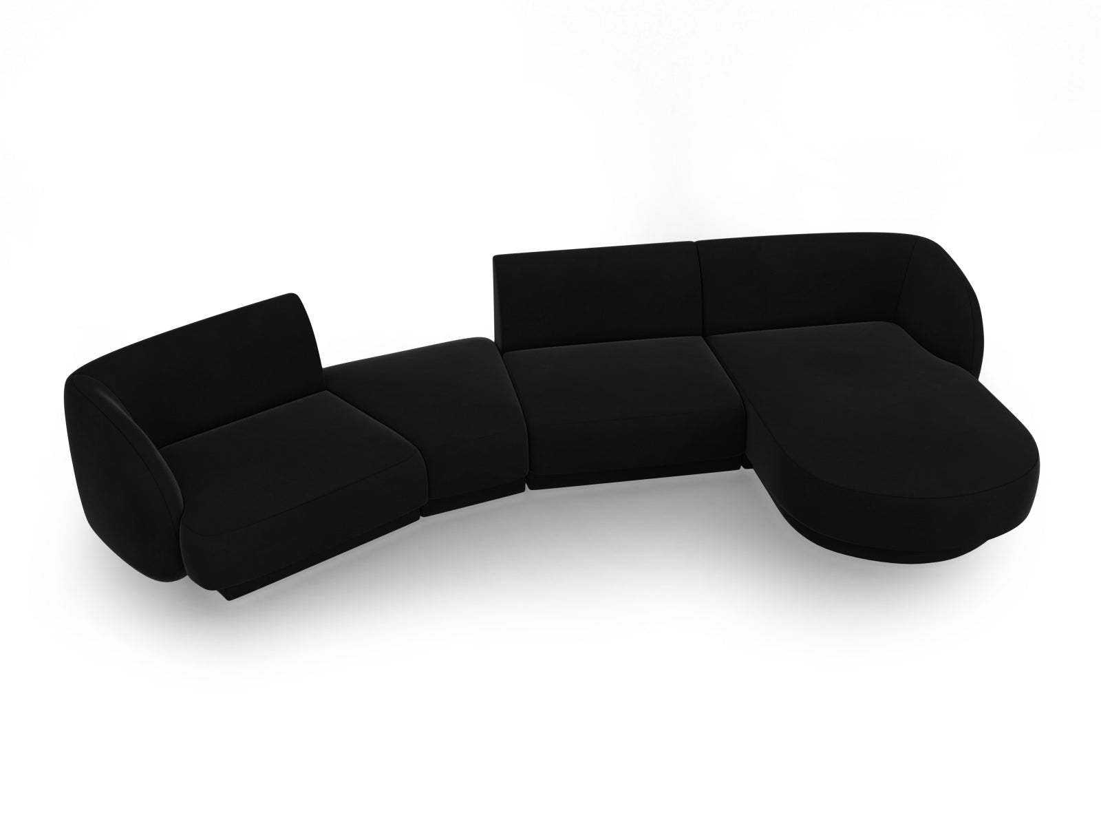 Entdecken Sie das elegante Miley Velour Sofa rechts 4 Sitzer von Micadoni – stilvoll, modular und komfortabel für Ihr modernes Zuhause.