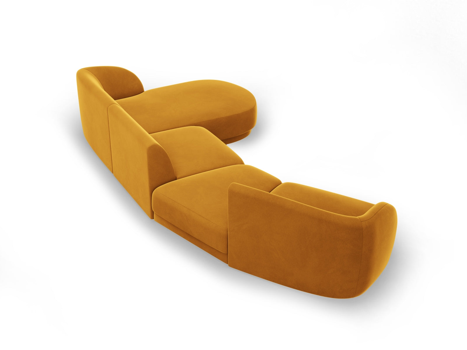 Entdecken Sie das Miley Velour Sofa von Micadoni – ein modulares 4-Sitzer L-Sofa, das Eleganz, Komfort und individuelle Gestaltungsmöglichkeiten vereint.