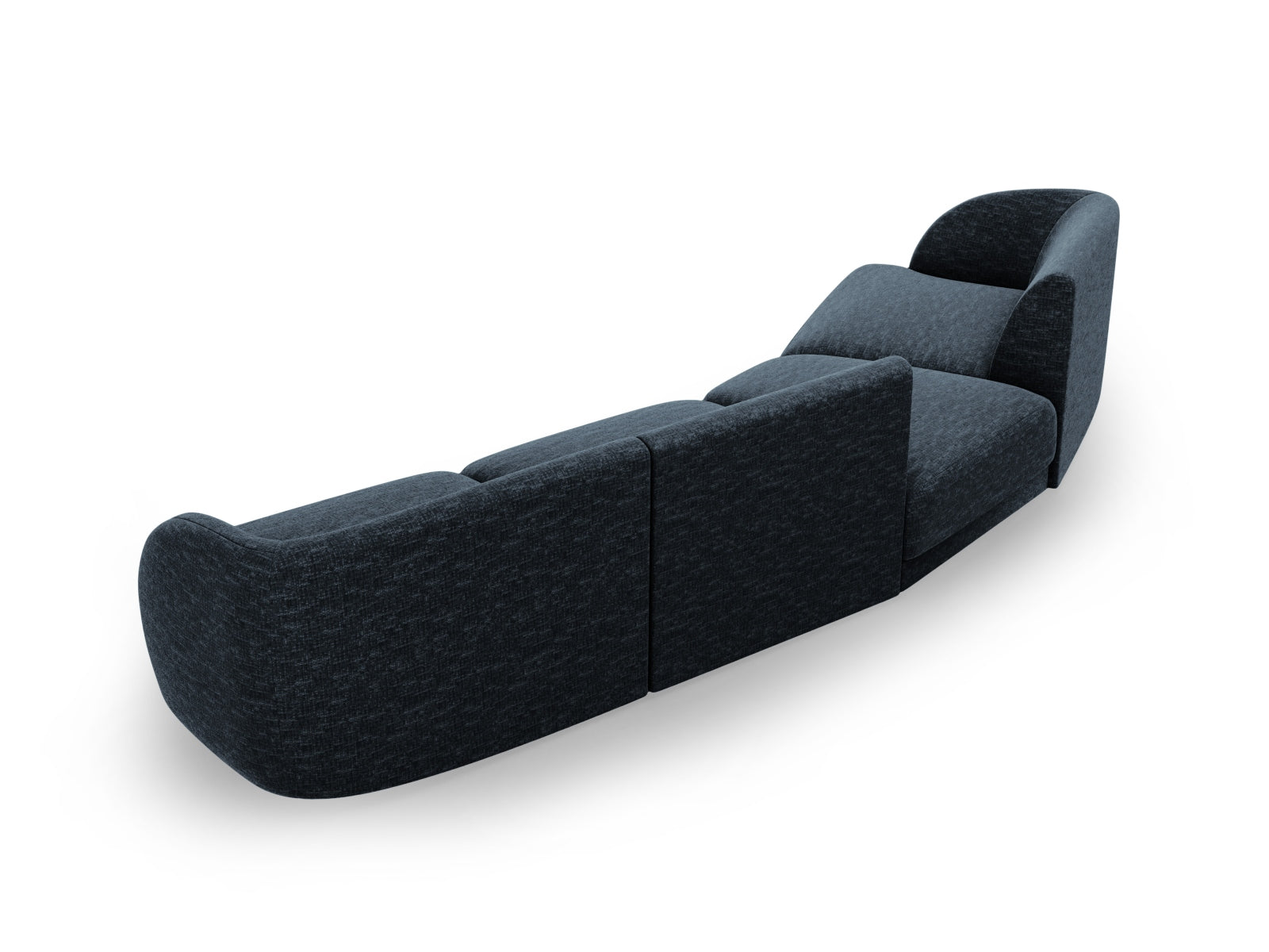 Erleben Sie das Miley Modulare Sofa links 4 Sitzer von Micadoni – ein elegantes, flexibles Möbelstück, das höchsten Komfort und Stil vereint.
