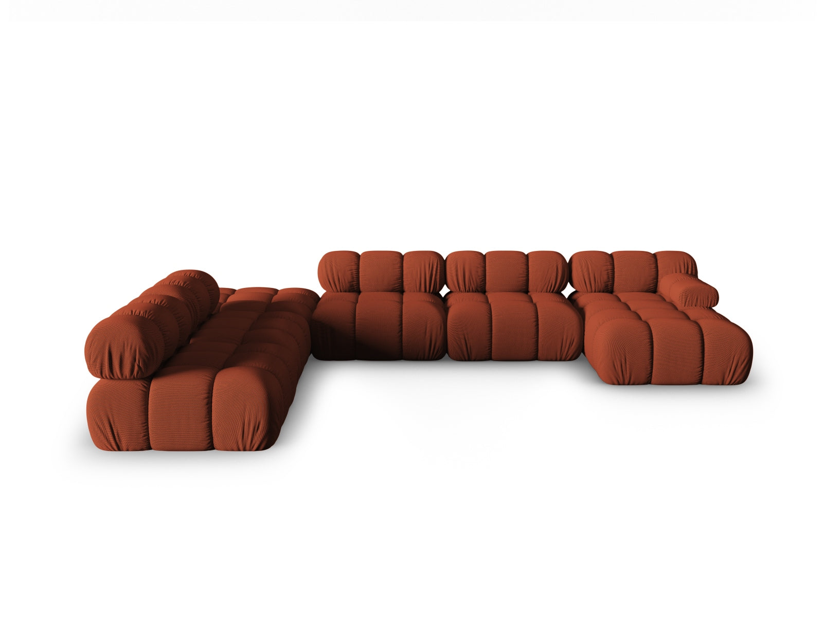 Bellis Modulares Panoramic Ecksofa links 7 Sitzer 282cm in Brick präsentiert im Onlineshop von KAQTU Design AG. Ecksofa links ist von Micadoni