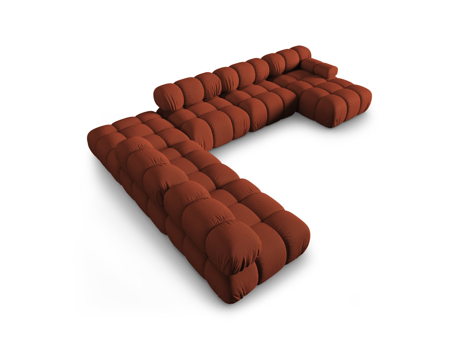 Erleben Sie das Bellis 7-Sitzer Ecksofa von Micadoni – ein modulares Design mit 282 cm, das Stil und Flexibilität für Ihr Zuhause bietet.