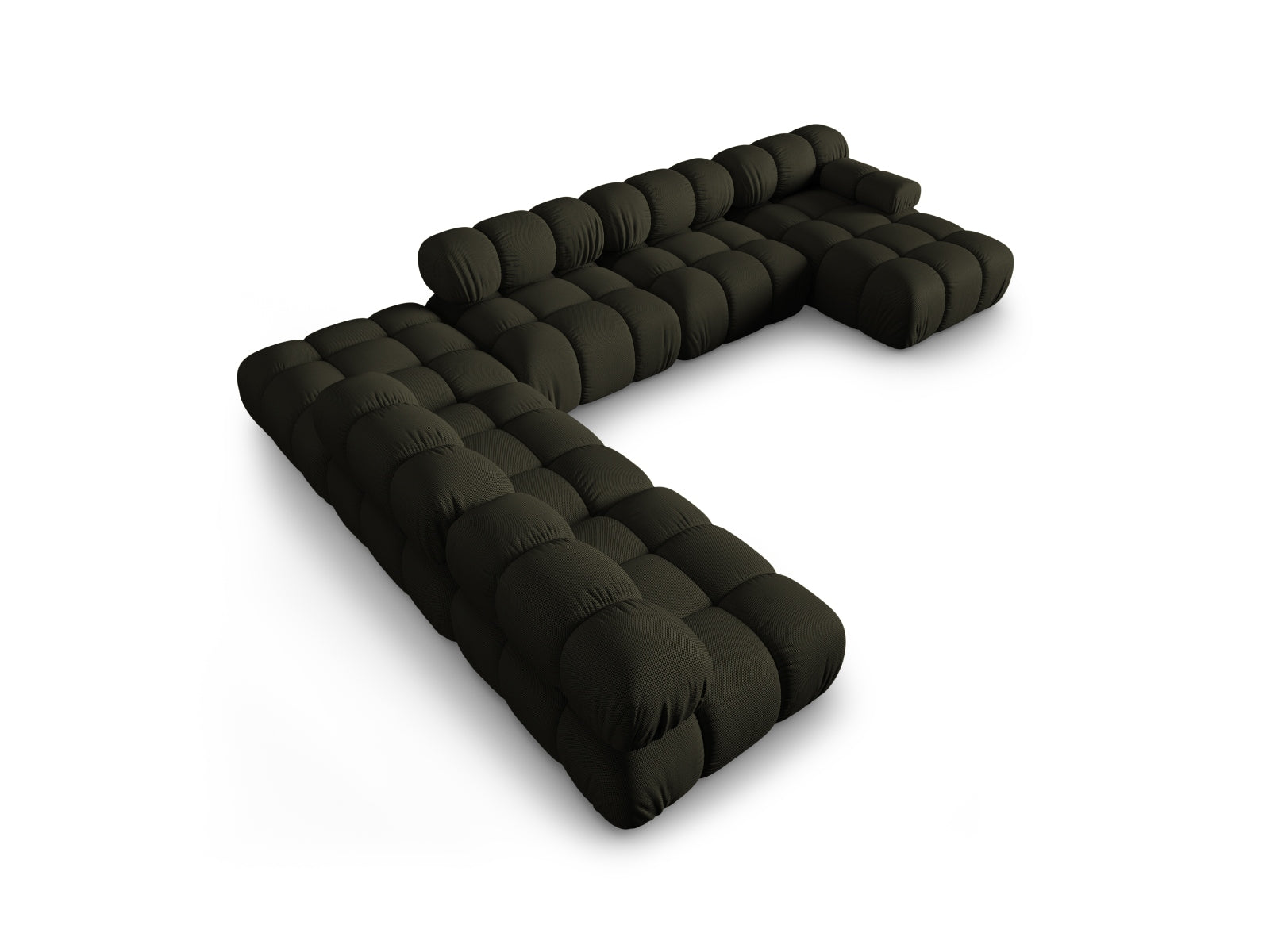 Erleben Sie das Bellis 7-Sitzer Ecksofa von Micadoni: 282 cm, modernes Design, anpassbar und bequem – ideal für Ihr Wohnzimmer!