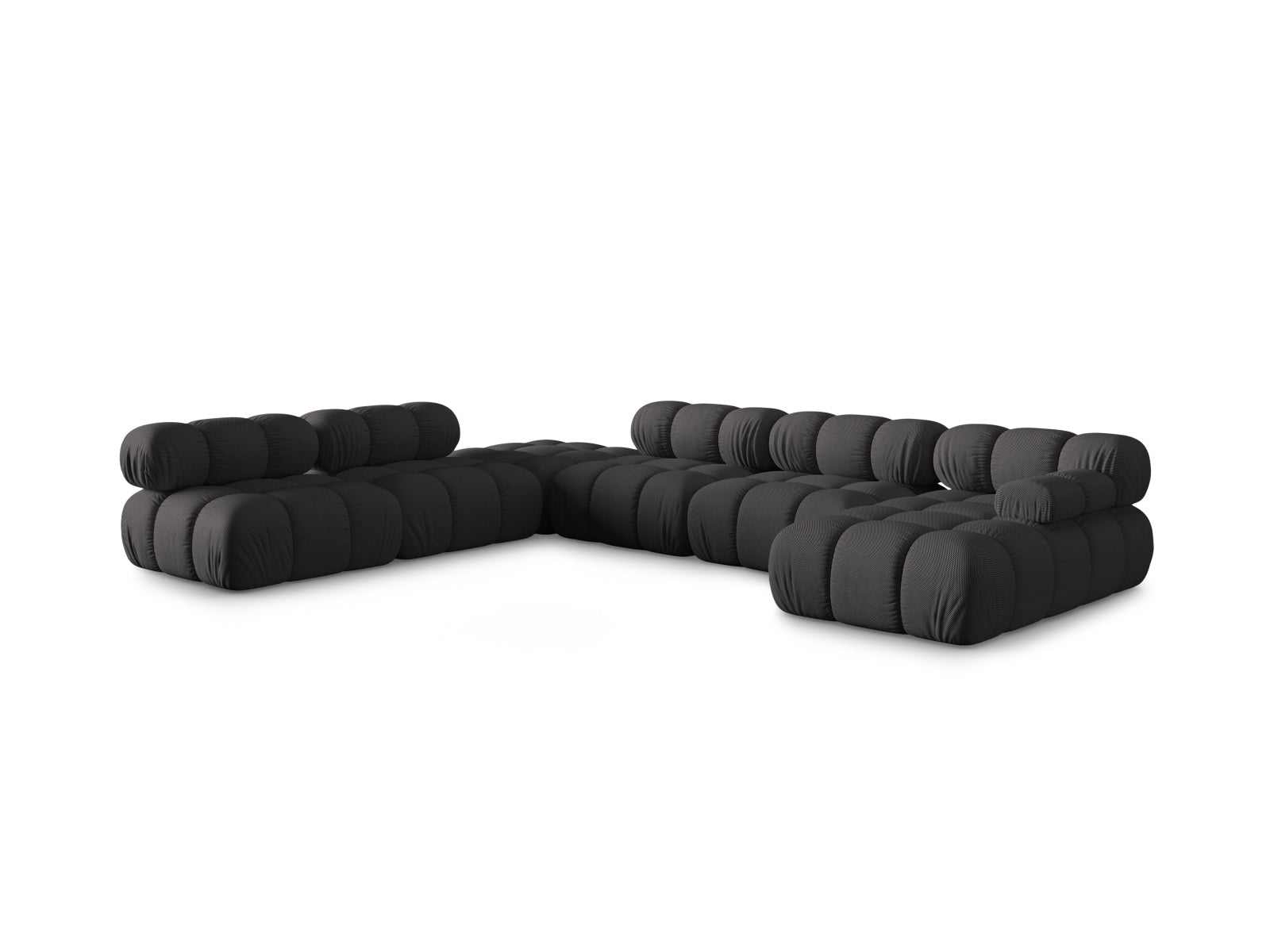 Entdecken Sie das stilvolle Bellis Ecksofa von Micadoni – ein 7-Sitzer mit 282 cm, das Komfort und Eleganz in Ihr Wohnzimmer bringt.