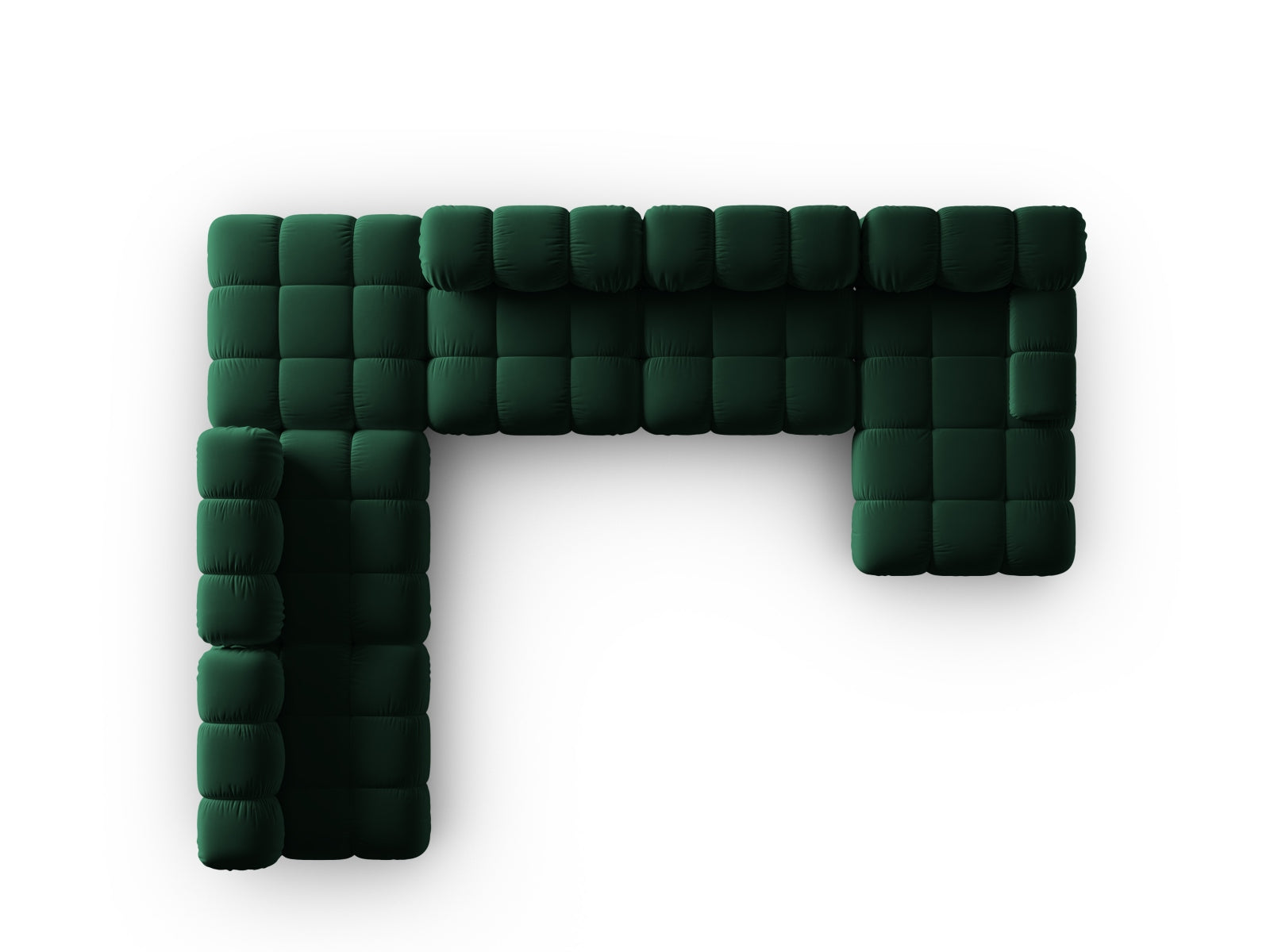 Entdecken Sie das Bellis Velour Ecksofa links – ein stilvolles 7-Sitzer Sofa mit 282 cm, das durch hochwertige Materialien und flexibles Design überzeugt.