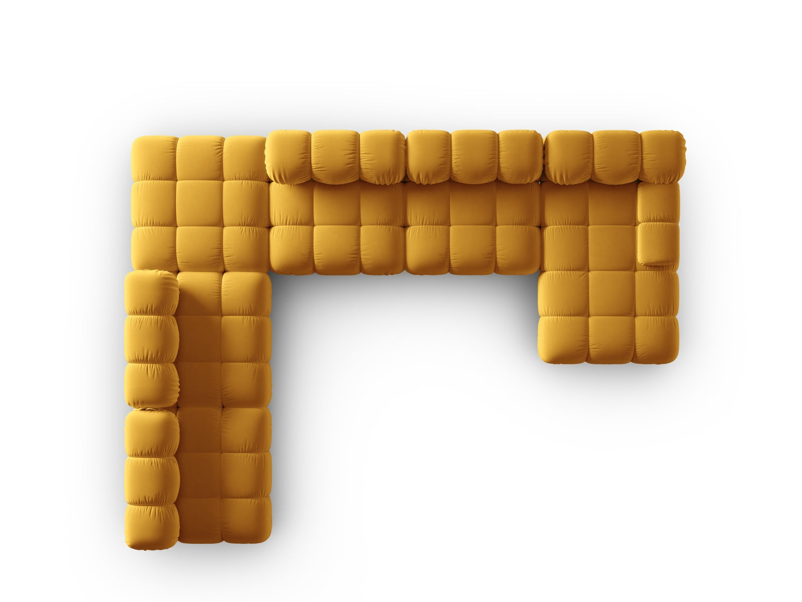 Entdecken Sie das elegante Bellis Velour Ecksofa links – ein großzügiges 7-Sitzer Sofa (282 cm) mit hochwertigem Velour, ideal für stilvolle Wohnräume.