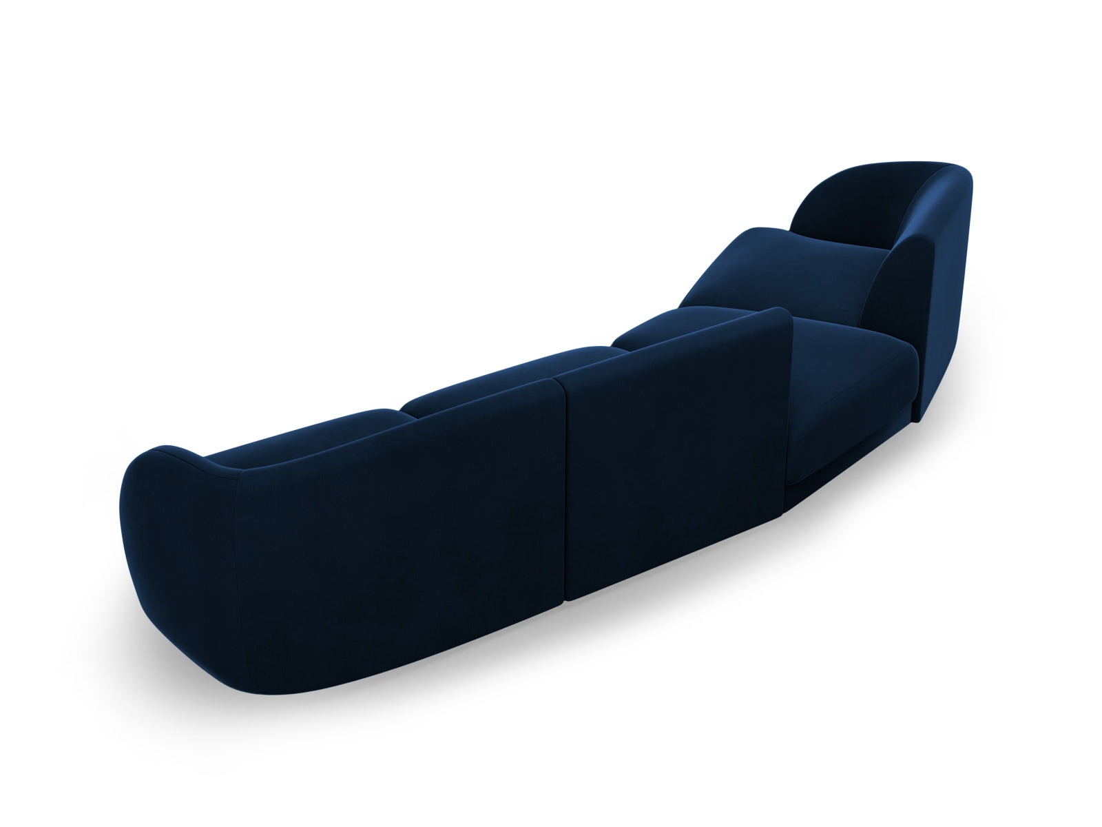 Entdecken Sie das Miley Velour Sofa links 4 Sitzer von Micadoni – ein stilvolles, modulares Sofa, das Komfort und Eleganz in Ihr Wohnzimmer bringt.