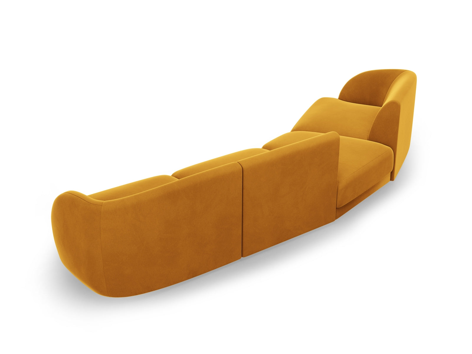Entdecken Sie das Miley Velour Sofa links 4 Sitzer von Micadoni – ein stilvolles, modulares Sofa, das Komfort und Eleganz in Ihr Wohnzimmer bringt!