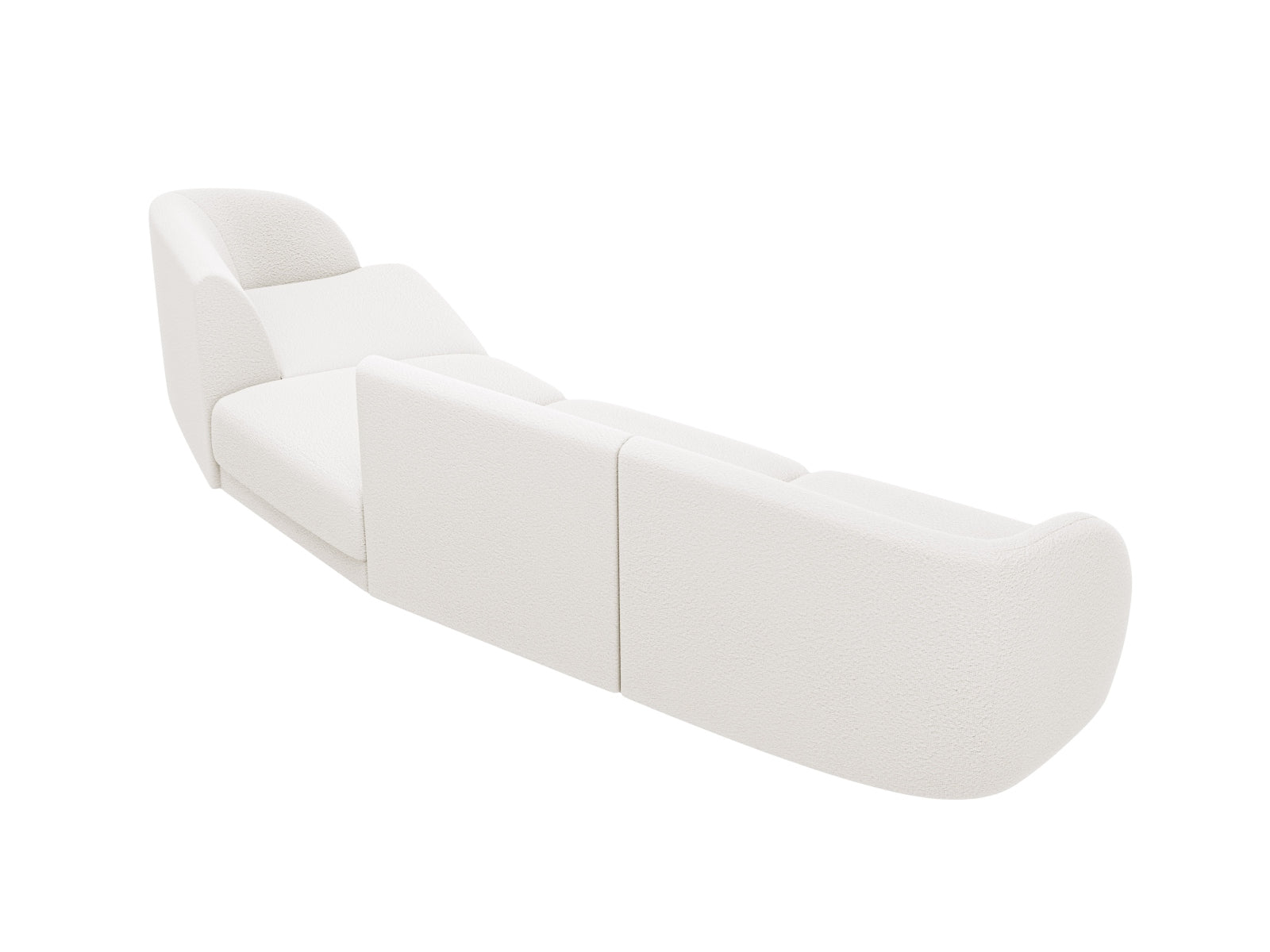Erleben Sie das Miley Modulares Sofa rechts 4 Sitzer von Micadoni – ein elegantes, anpassbares Sofa, das Komfort und Stil in Ihr Zuhause bringt.