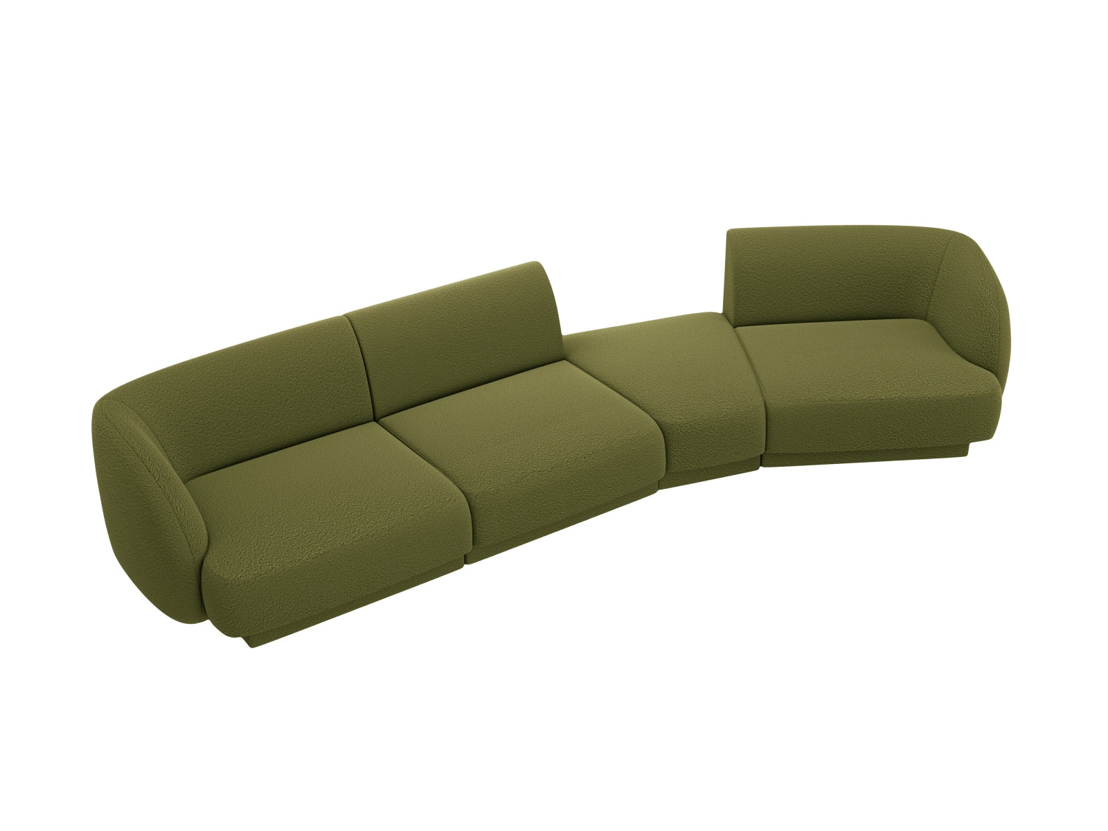 Erleben Sie das Miley Modulares Sofa rechts 4 Sitzer von Micadoni – ein elegantes, anpassbares Sofa, das Komfort und Stil in Ihr Zuhause bringt.