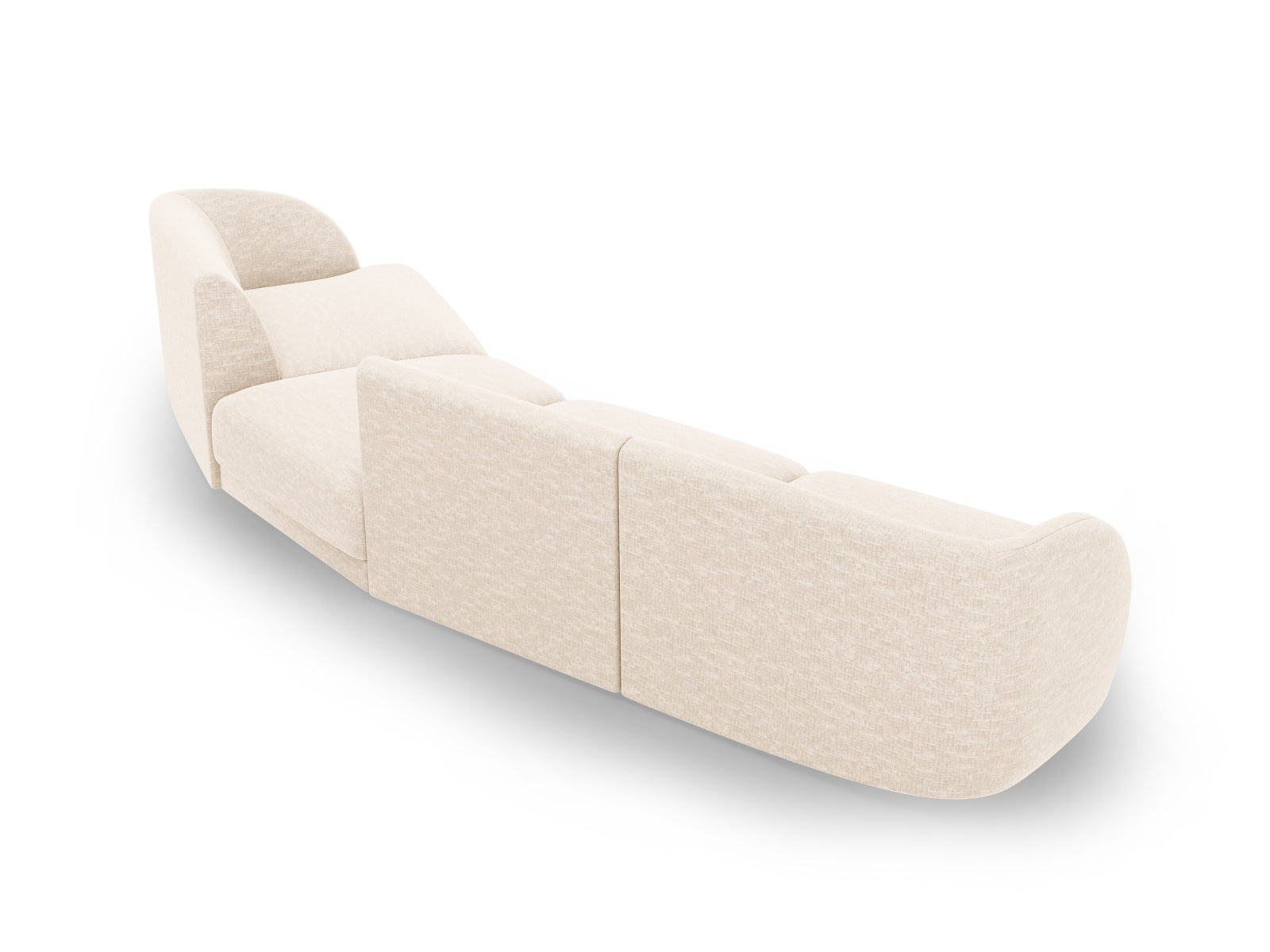 Erleben Sie das Miley Modulares Sofa rechts 4 Sitzer von Micadoni – ein elegantes, flexibles Möbelstück, das Komfort und Stil in Ihr Zuhause bringt.