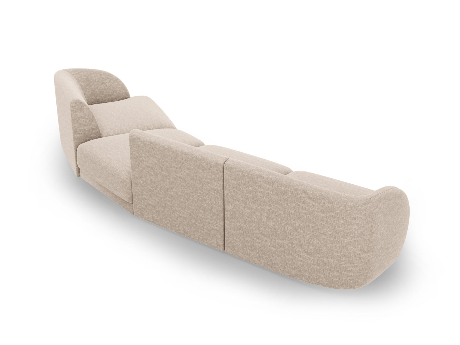 Erleben Sie das Miley Modulares Sofa rechts 4 Sitzer von Micadoni – ein elegantes, anpassbares Sofa, das perfekten Komfort für Ihr Zuhause bietet.