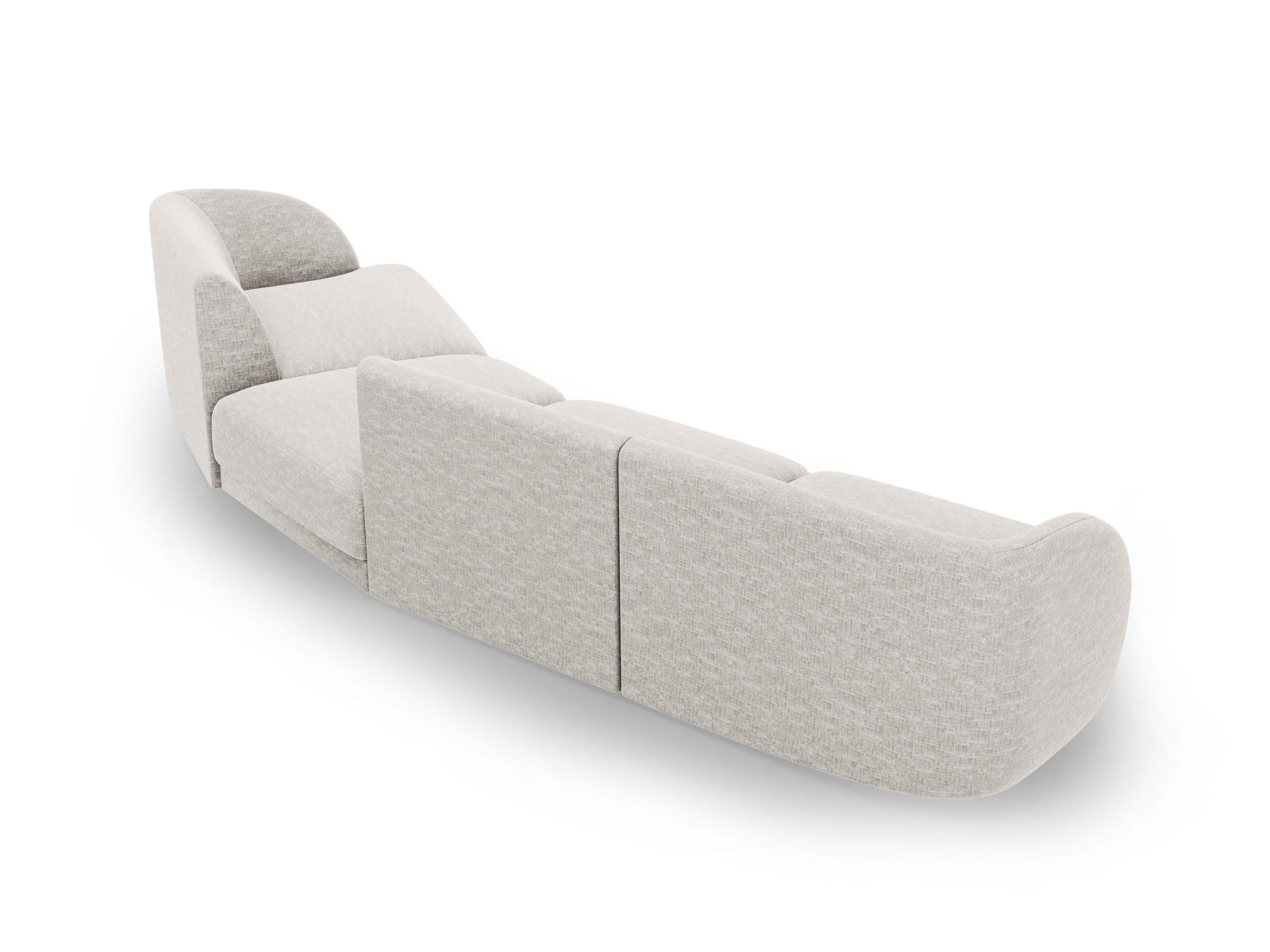 Erleben Sie das Miley Modulares Sofa rechts 4 Sitzer von Micadoni – ein elegantes, anpassbares Sofa, das Komfort und Stil in Ihr Zuhause bringt.