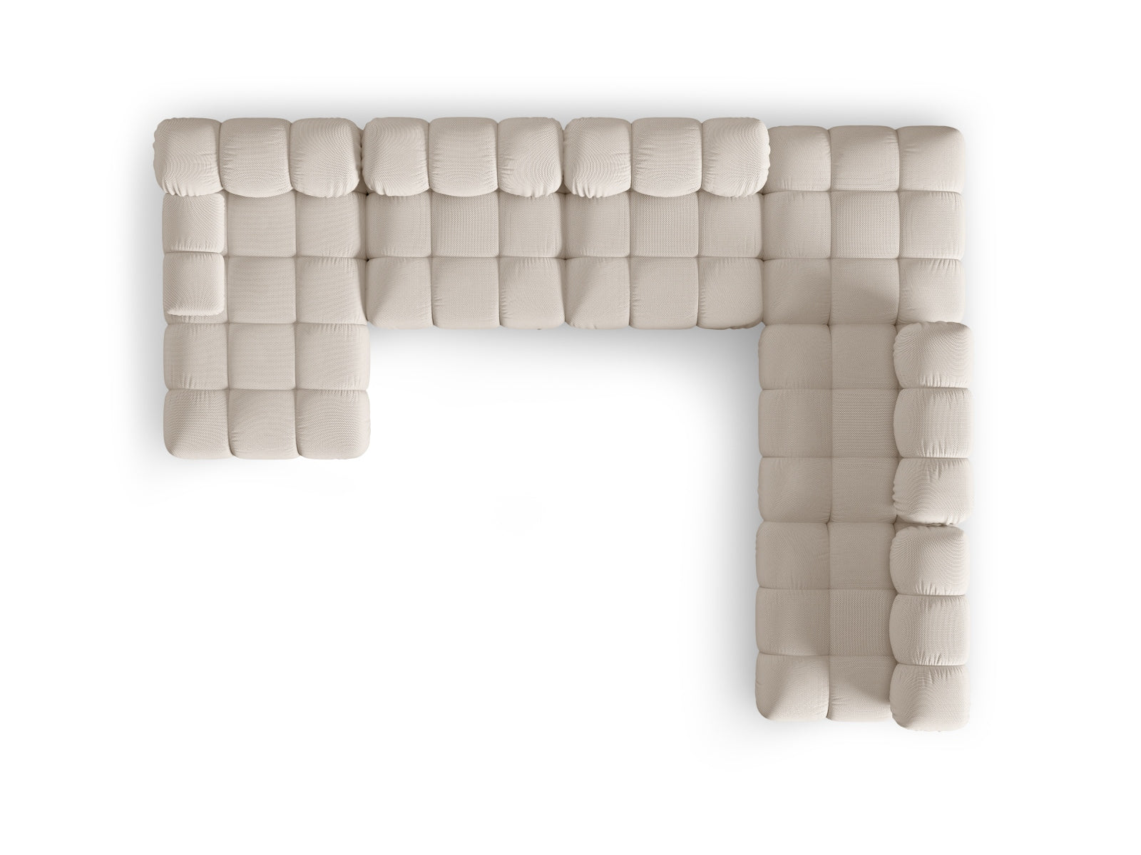 Erleben Sie das Bellis 7-Sitzer Ecksofa von Micadoni: 282 cm, elegantes modulares Design, erstklassige Materialien und optimaler Sitzkomfort für Ihr Wohnzimmer.