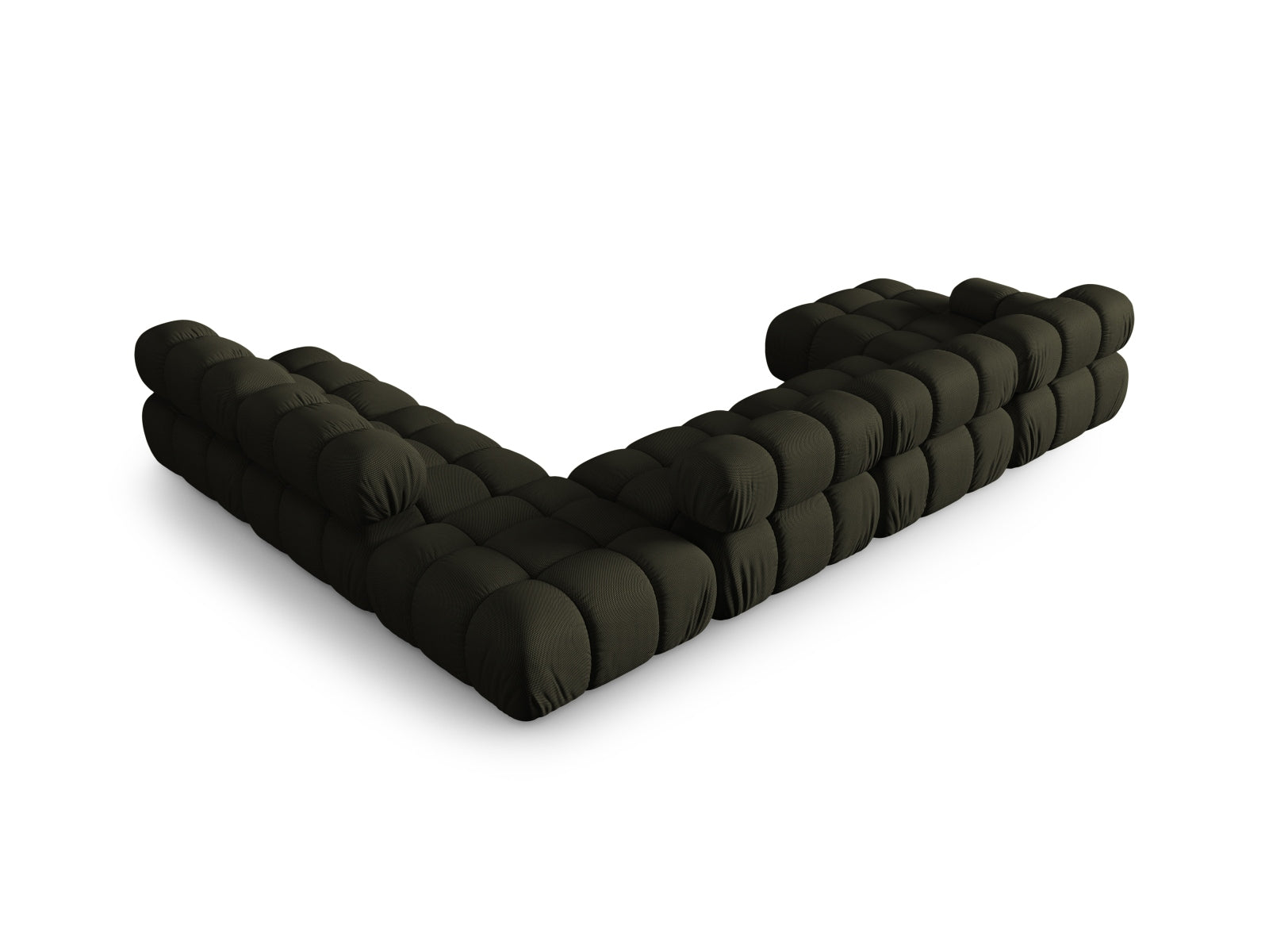 Entdecken Sie das Bellis 7-Sitzer Ecksofa von Micadoni: 282 cm, modernes Design, anpassbare Module und höchsten Sitzkomfort für Ihr stilvolles Wohnzimmer.