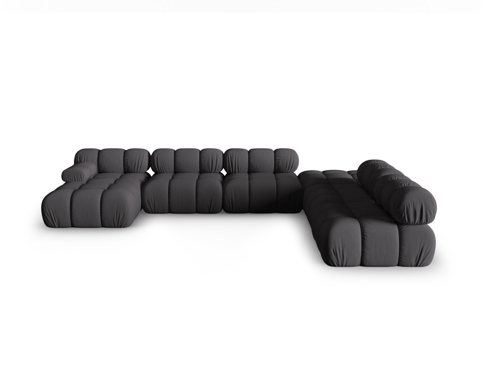 Bellis Modulares Panoramic Ecksofa rechts 7 Sitzer 282cm in Espresso-Sonic präsentiert im Onlineshop von KAQTU Design AG. Ecksofa rechts ist von Micadoni