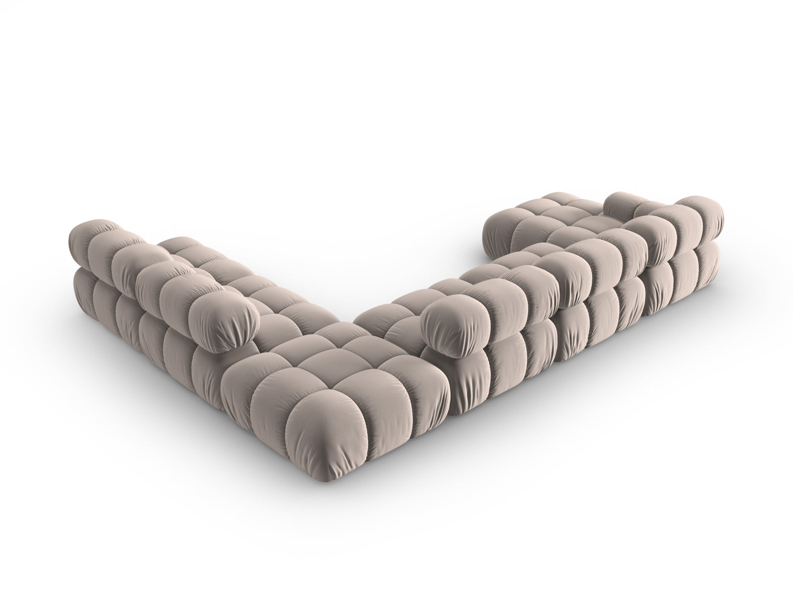 Erleben Sie das Bellis Velour Ecksofa von Micadoni – ein luxuriöses, modulares 7-Sitzer Sofa mit 282 cm, das Komfort und Stil in Ihr Zuhause bringt.