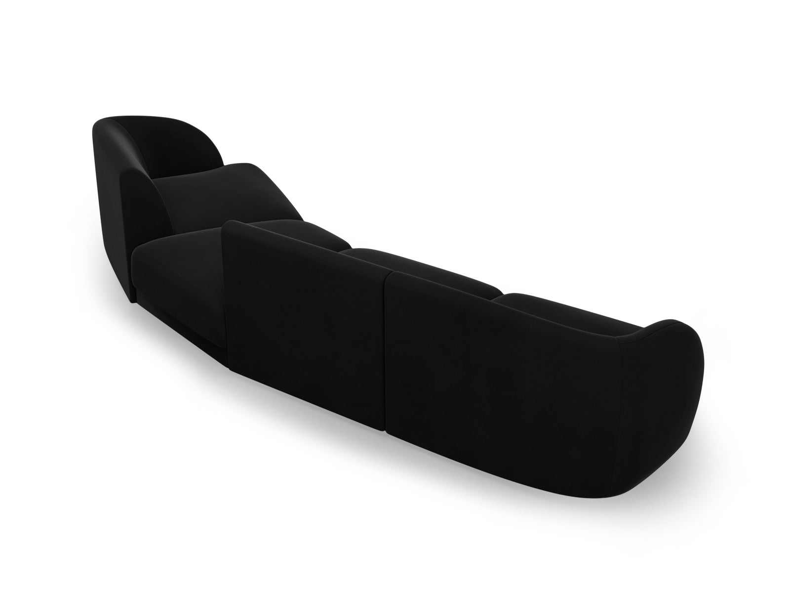 Entdecken Sie das Miley Velour Sofa rechts 4 Sitzer von Micadoni – ein stilvolles, modulares Sofa, das höchsten Komfort und zeitloses Design bietet.