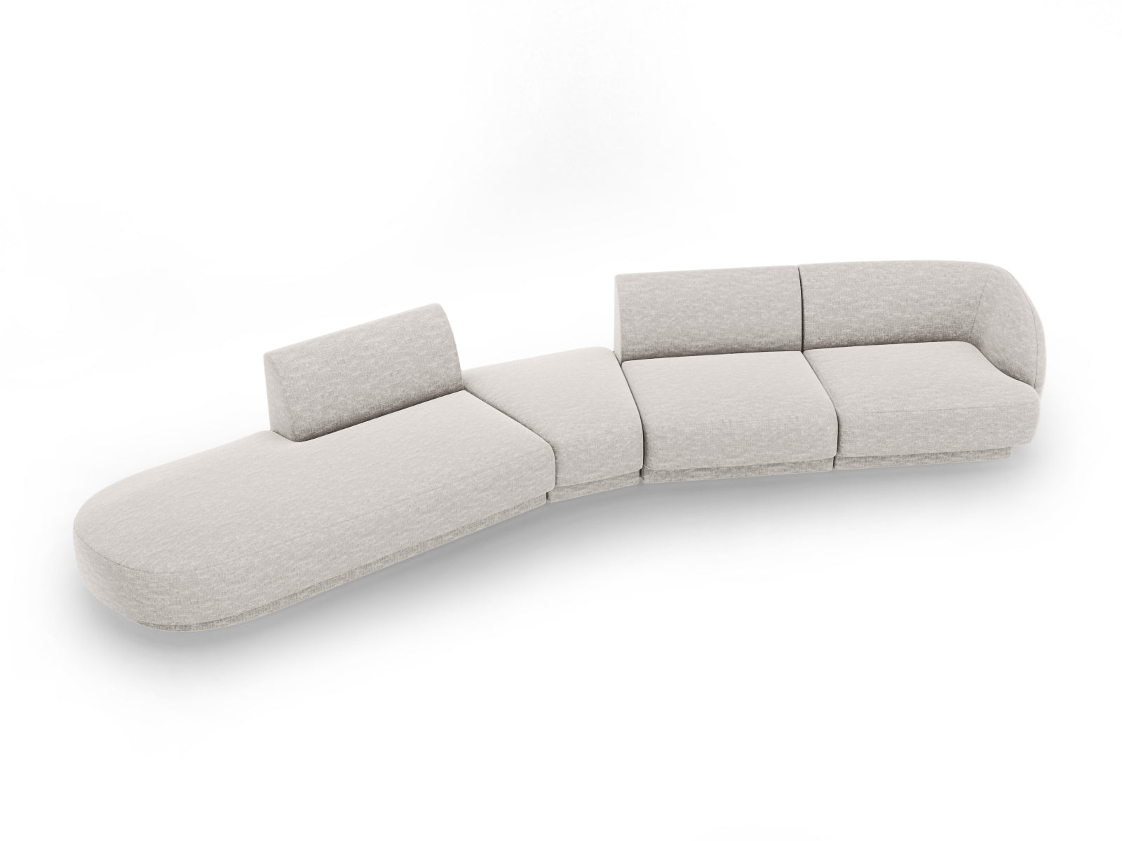 Entdecken Sie das stilvolle Miley 5-Sitzer Sofa von Micadoni. Modular, elegant und perfekt für Ihr modernes Zuhause.