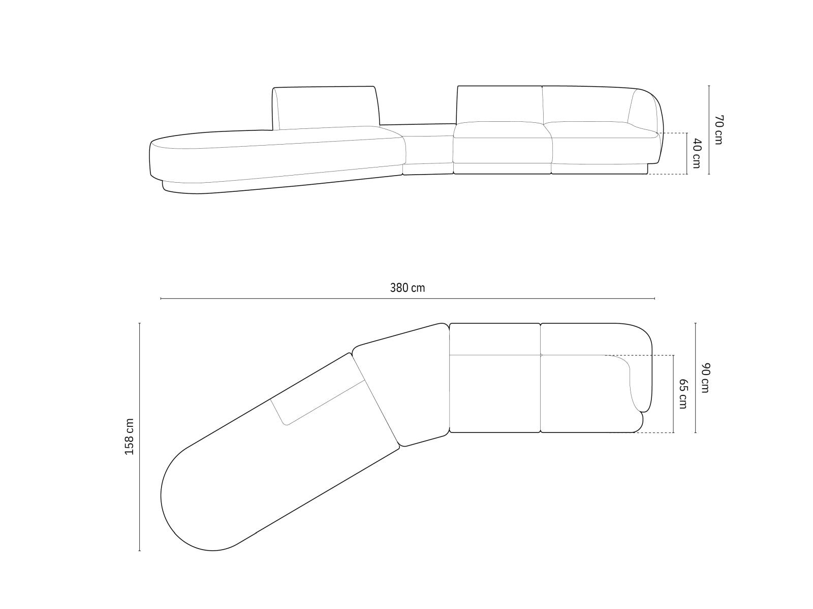 Erleben Sie das Miley Velour modulare Sofa von Micadoni – ein stilvolles 5-Sitzer Sofa, das Komfort und Flexibilität für Ihr Zuhause vereint.