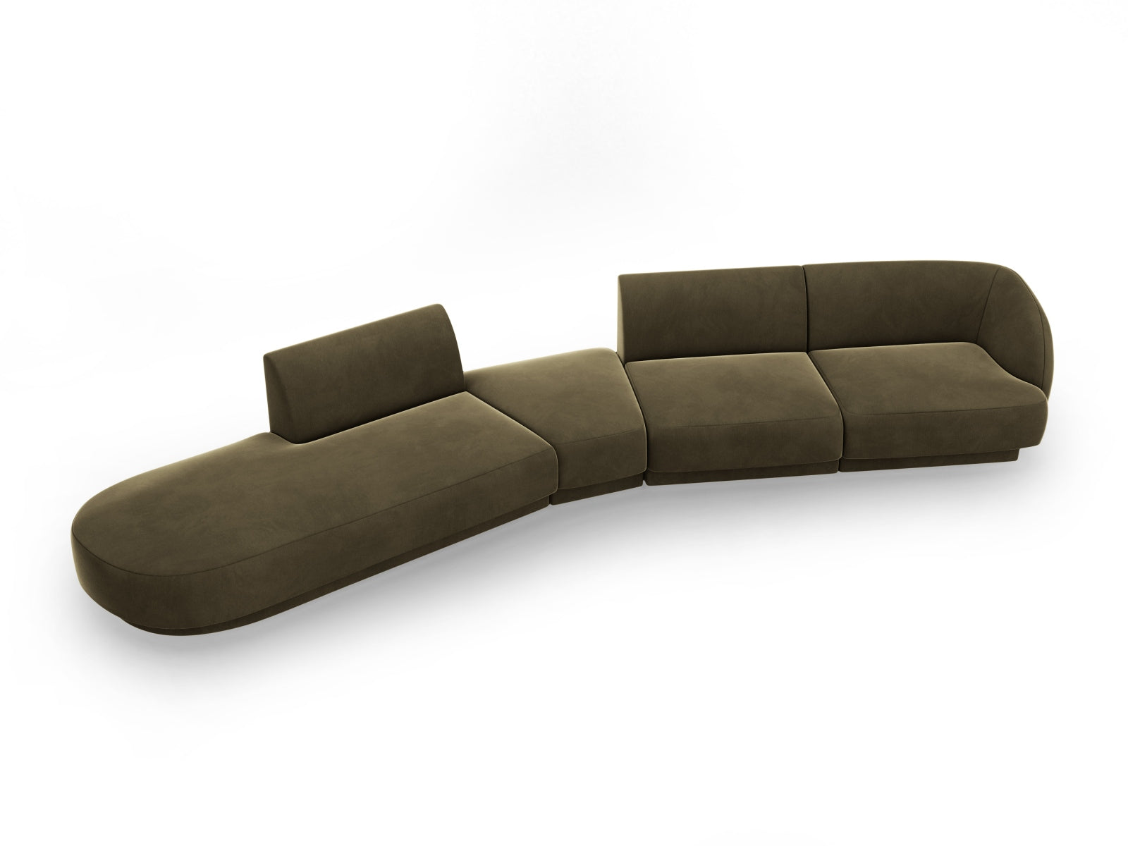 Erleben Sie das Miley Velour modulare Sofa von Micadoni – ein stilvolles 5-Sitzer Sofa, das Komfort und Flexibilität für Ihr Zuhause vereint.
