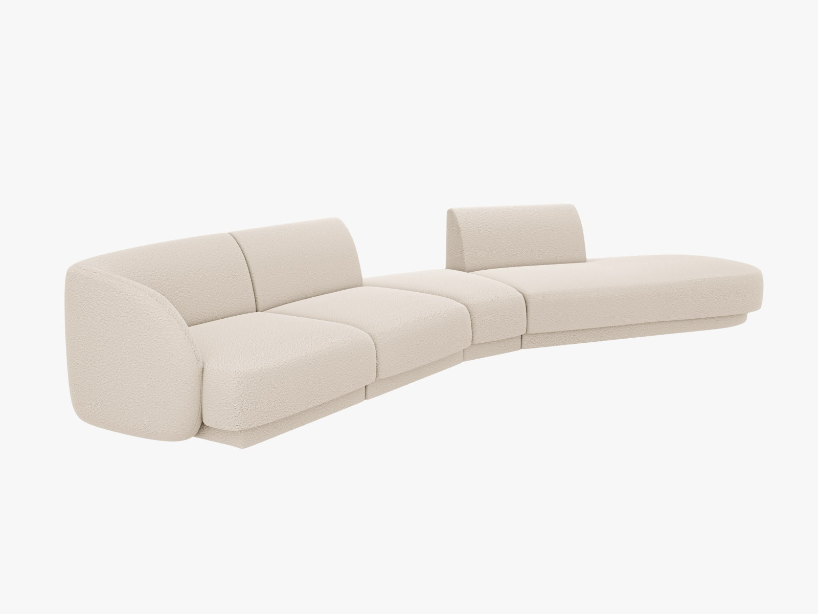 Entdecken Sie das Miley Modulares Sofa rechts 5 Sitzer von Micadoni – ein elegantes, flexibles Sofa, das Komfort und Stil in Ihr Zuhause bringt.