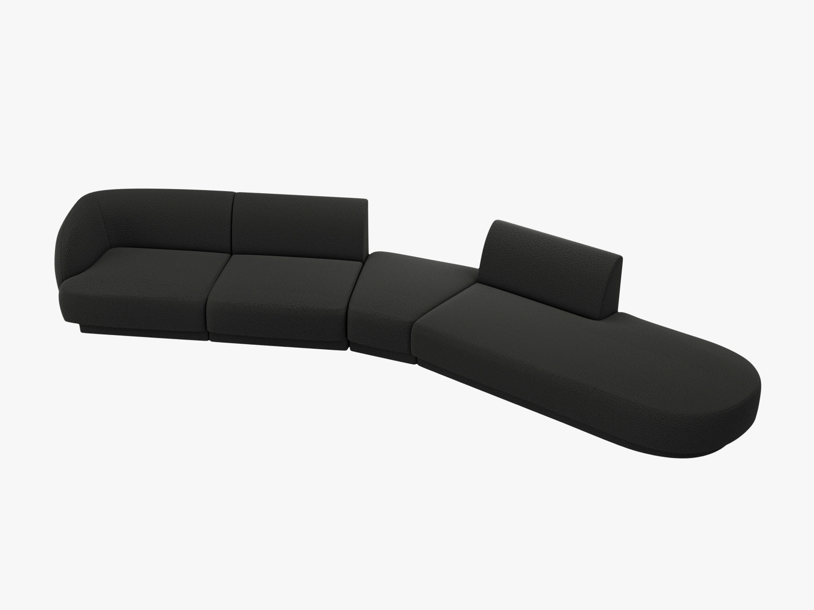 Erleben Sie das Miley Modulares Sofa rechts 5 Sitzer von Micadoni – ein stilvolles, anpassbares Möbelstück für höchsten Komfort und modernes Design.