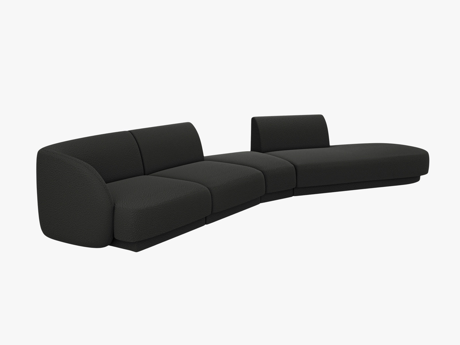 Entdecken Sie das Miley Modulares Sofa rechts 5 Sitzer von Micadoni – ein elegantes, flexibles Sofa, das Komfort und Stil in Ihr Zuhause bringt.