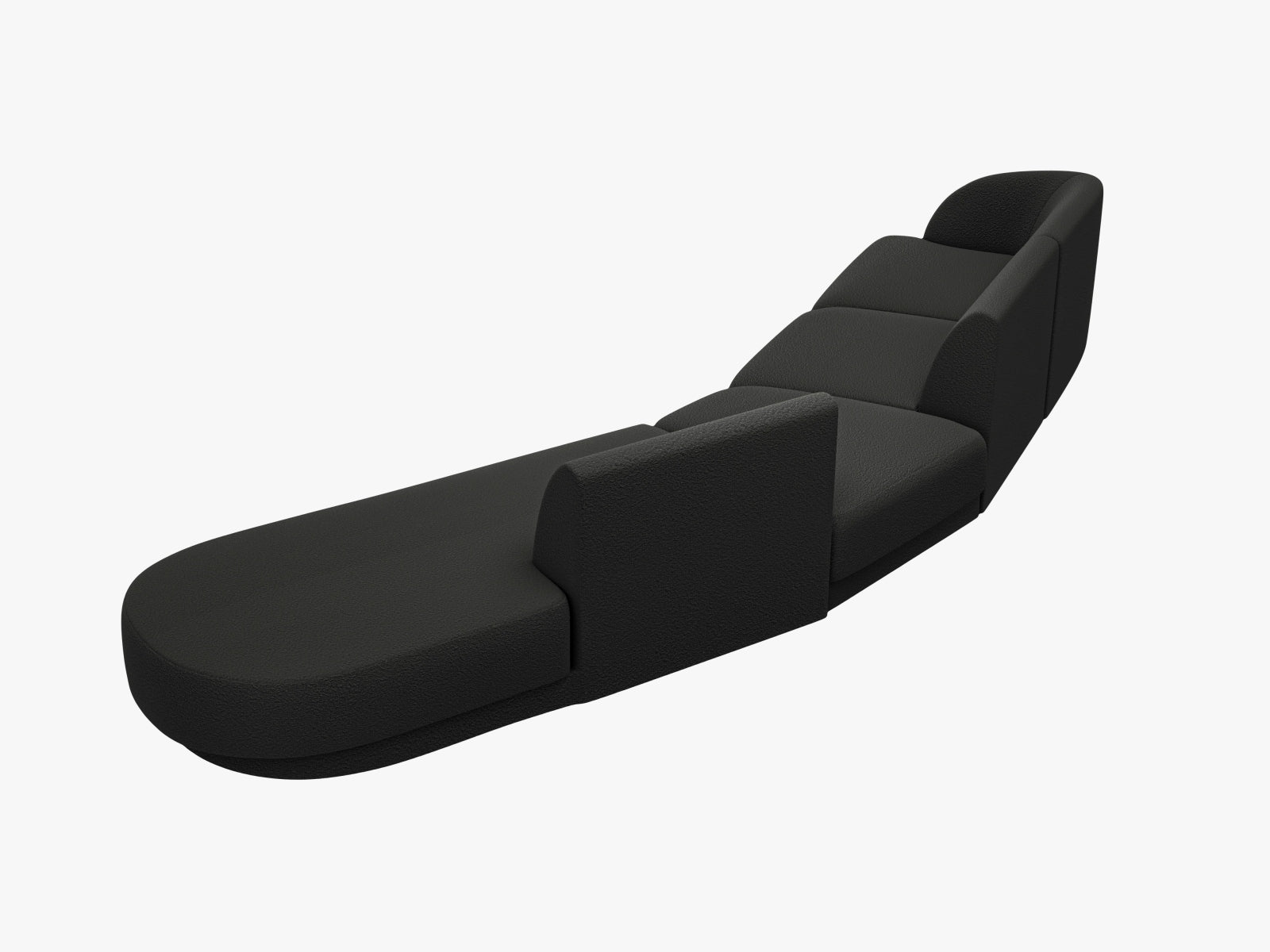 Erleben Sie das Miley Modulares Sofa rechts 5 Sitzer von Micadoni – ein stilvolles, anpassbares Möbelstück, das Komfort und Eleganz vereint.