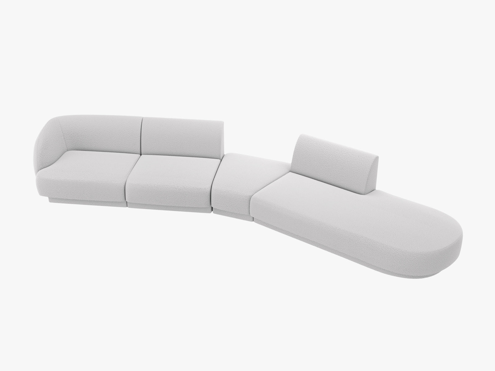 Erleben Sie das Miley Modulares Sofa rechts 5 Sitzer von Micadoni – ein stilvolles, anpassbares Möbelstück für höchsten Komfort und modernes Design.