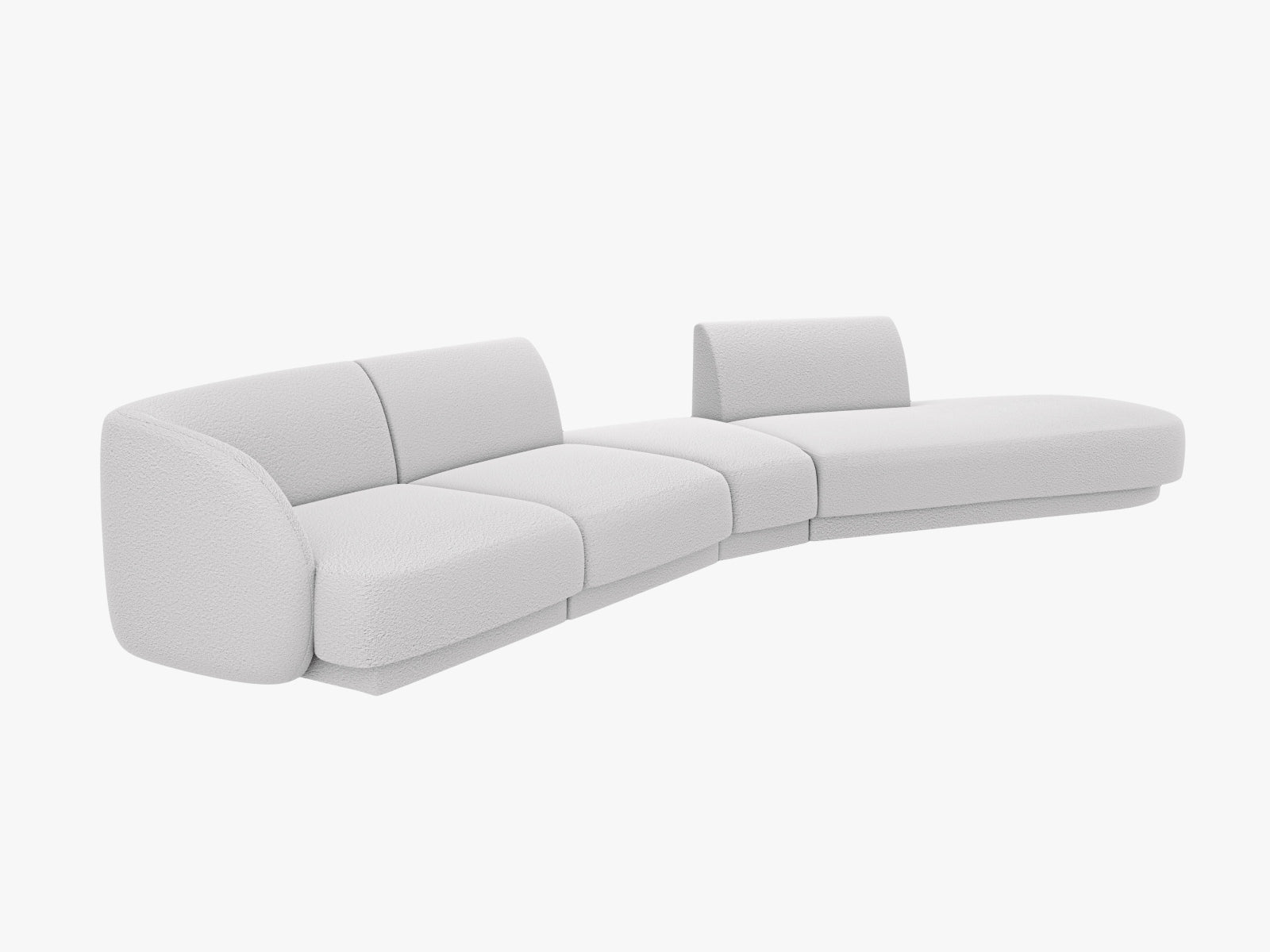 Entdecken Sie das Miley Modulares Sofa rechts 5 Sitzer von Micadoni – ein elegantes, flexibles Sofa, das Komfort und Stil in Ihr Zuhause bringt.