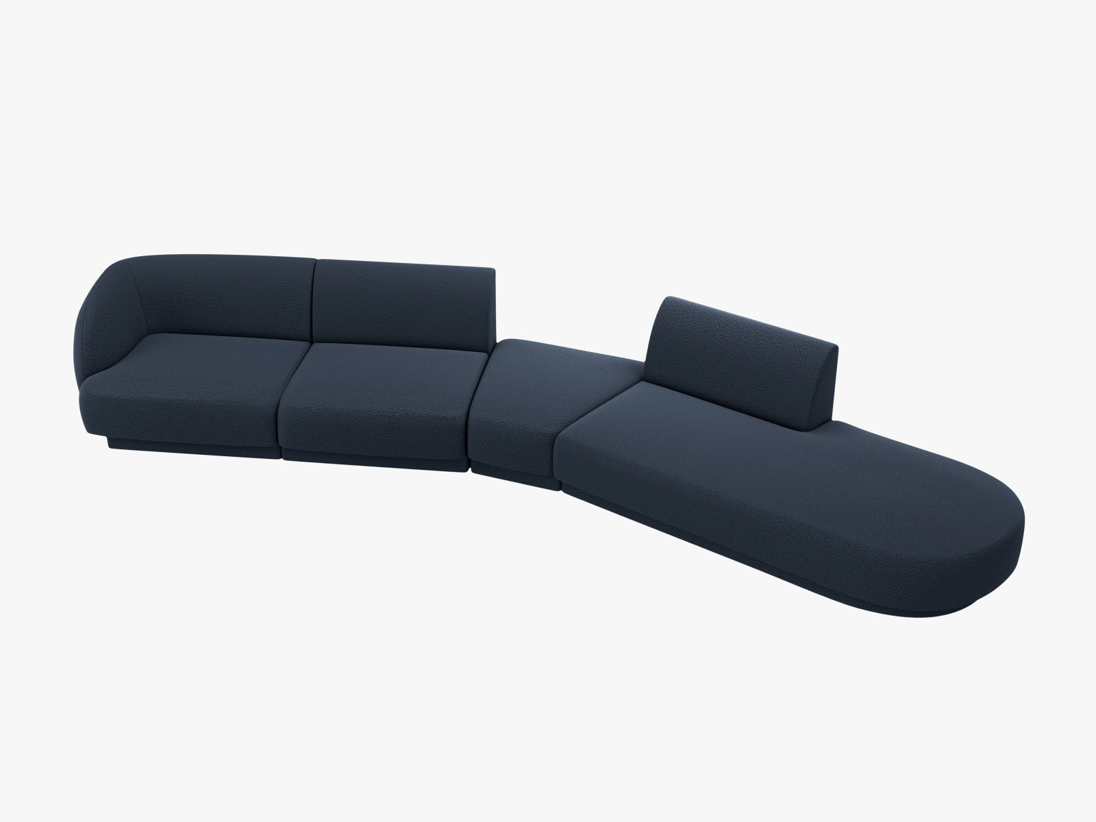 Erleben Sie das Miley Modulares Sofa rechts 5 Sitzer von Micadoni – ein stilvolles, anpassbares Möbelstück für höchsten Komfort und modernes Design.