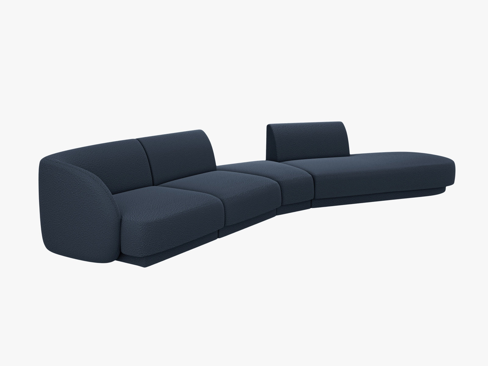 Entdecken Sie das Miley Modulares Sofa rechts 5 Sitzer von Micadoni – ein elegantes, flexibles Sofa, das Komfort und Stil in Ihr Zuhause bringt.