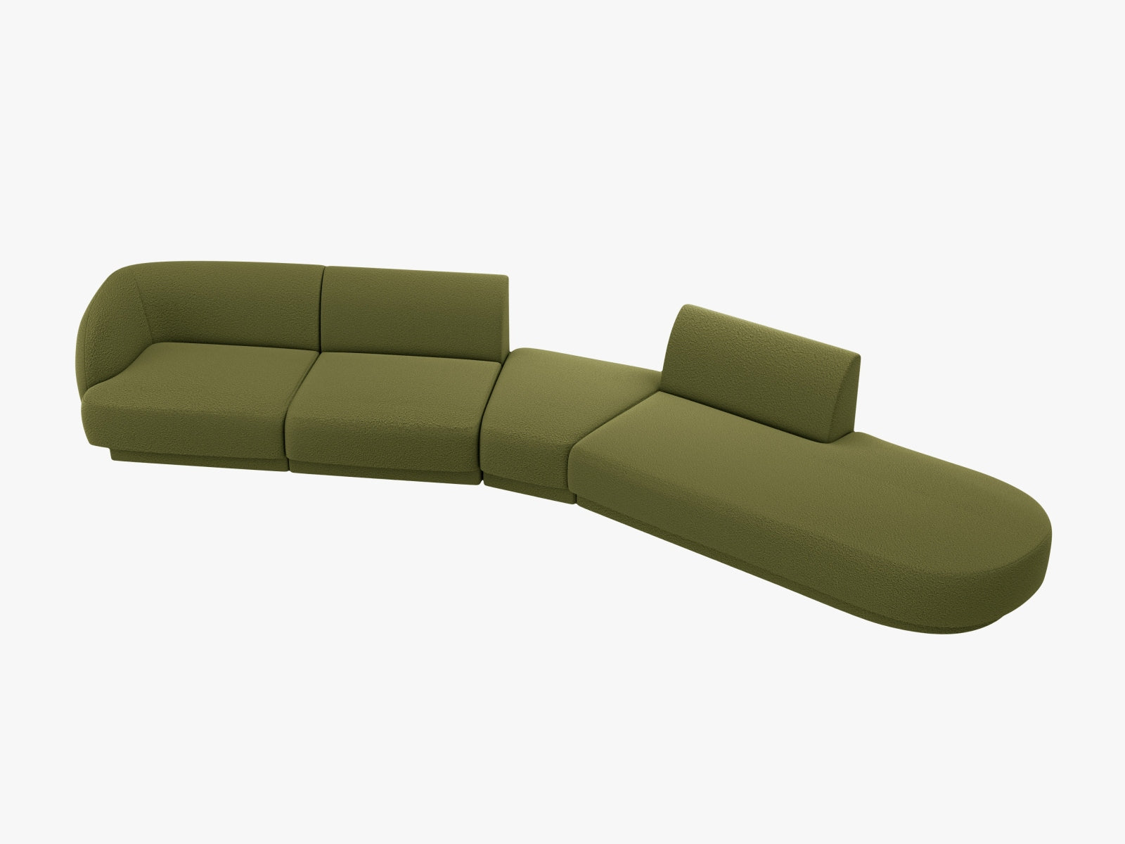 Erleben Sie das Miley Modulares Sofa rechts 5 Sitzer von Micadoni – ein stilvolles, anpassbares Möbelstück für höchsten Komfort und modernes Design.