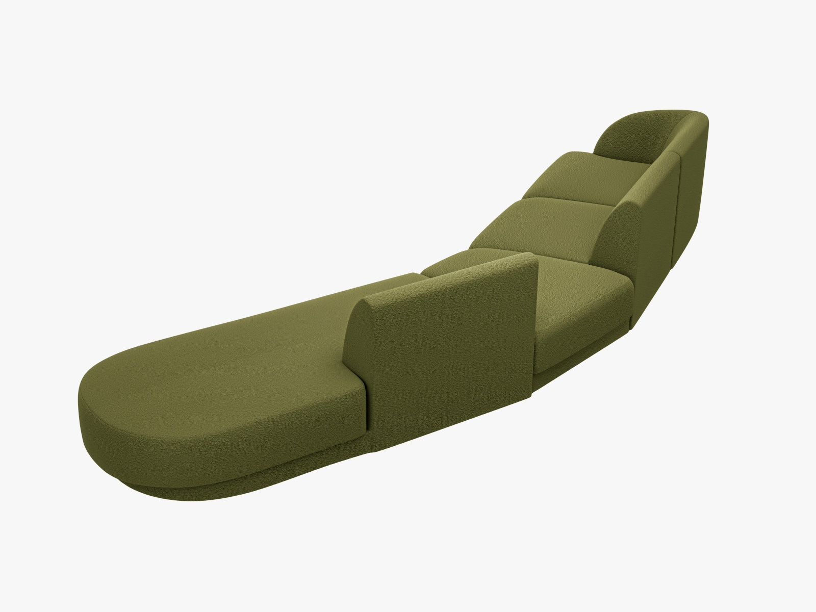 Erleben Sie das Miley Modulares Sofa rechts 5 Sitzer von Micadoni – ein stilvolles, anpassbares Möbelstück, das Komfort und Eleganz vereint.