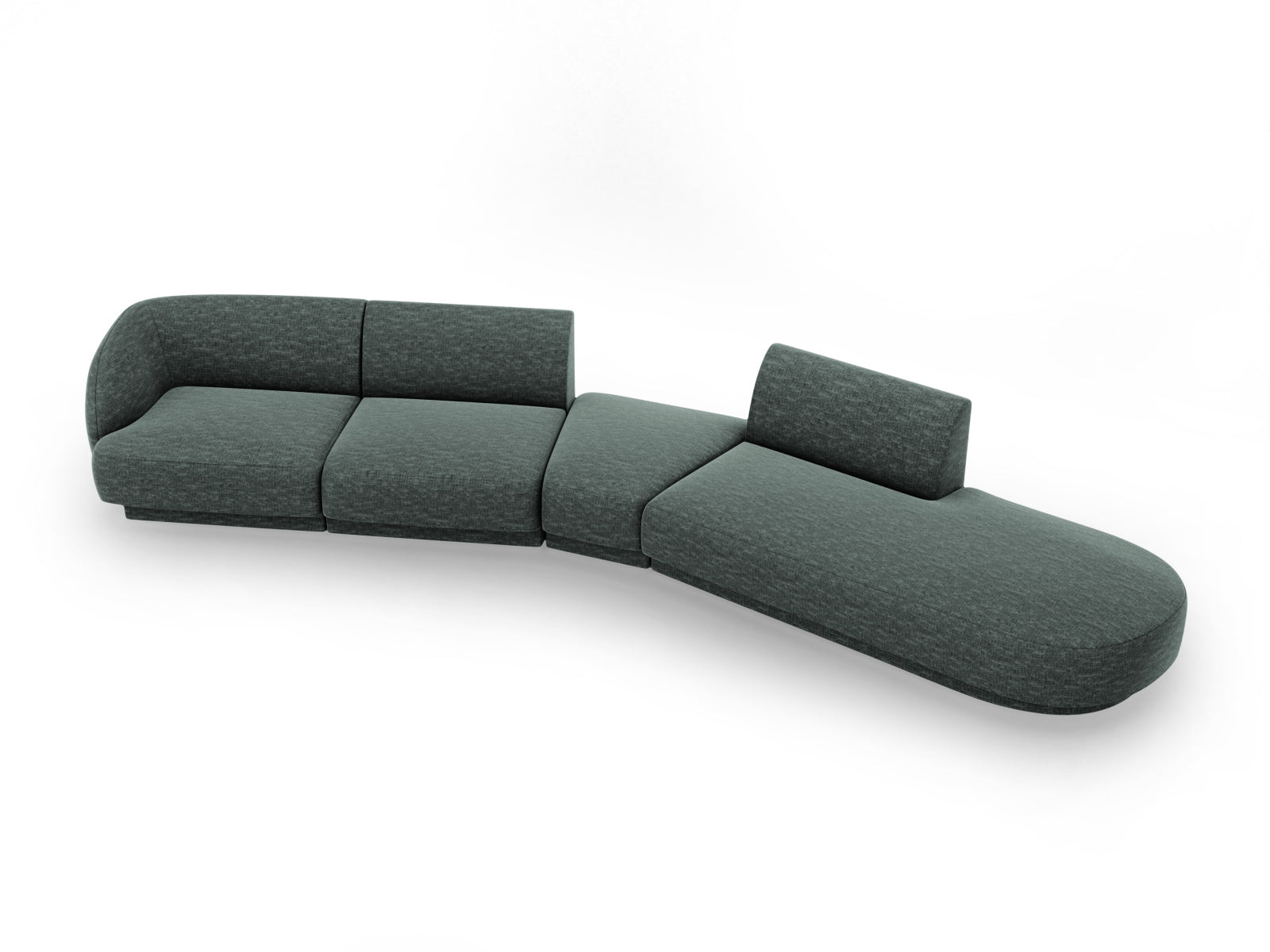 Entdecken Sie das elegante Miley Modulares Sofa rechts 5 Sitzer von Micadoni – ideal für stilvolle Wohnräume und gesellige Abende.