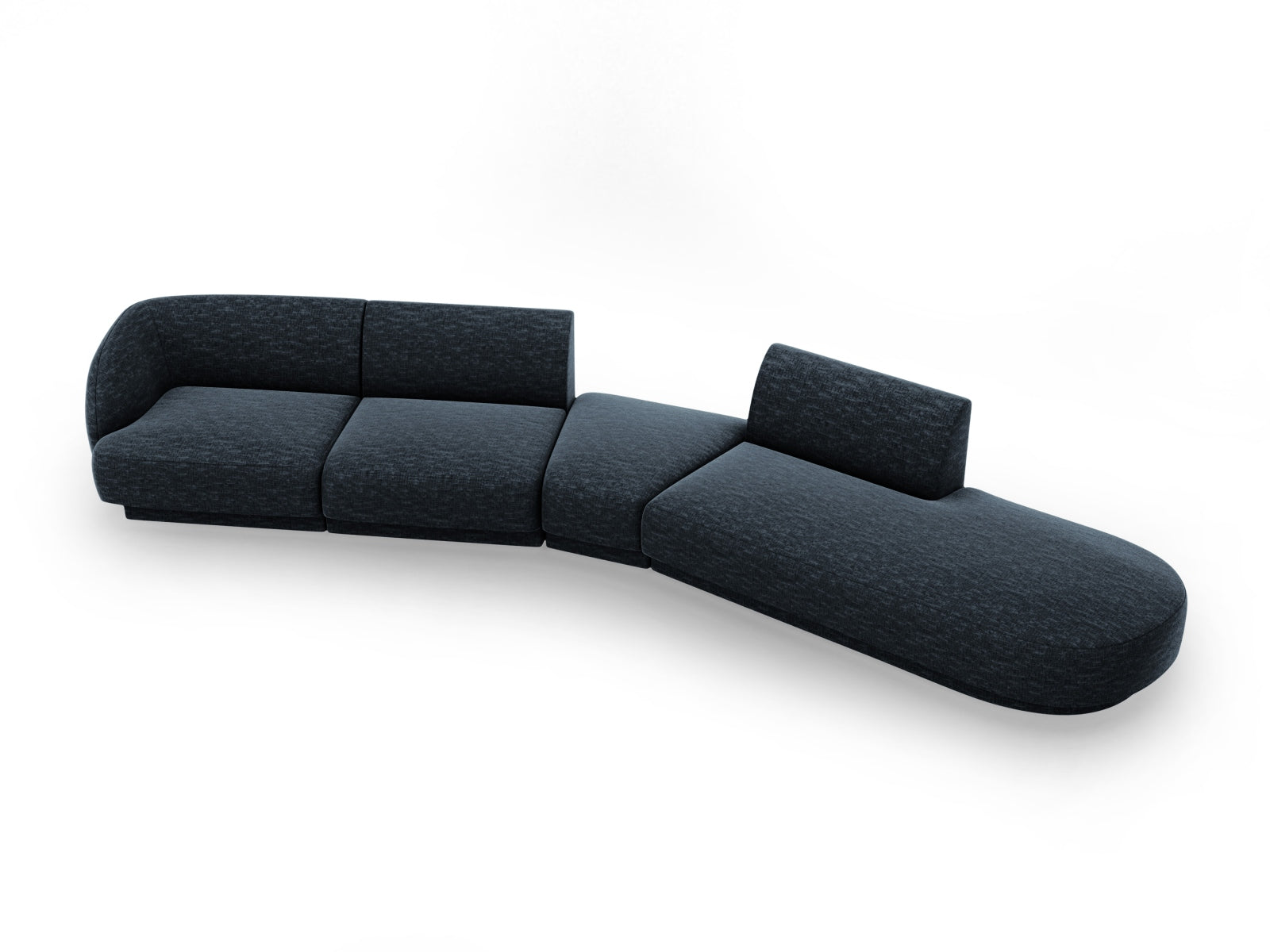 Entdecken Sie das elegante Miley Modulares Sofa rechts 5 Sitzer von Micadoni – ideal für stilvolle Wohnräume und gesellige Abende.