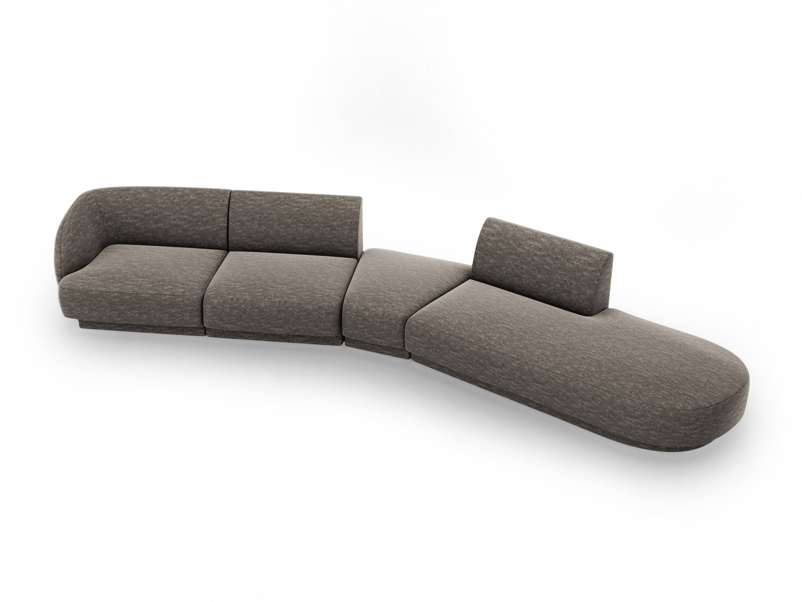 Entdecken Sie das elegante Miley Modulares Sofa rechts 5 Sitzer von Micadoni – ideal für stilvolle Wohnräume und gesellige Abende.