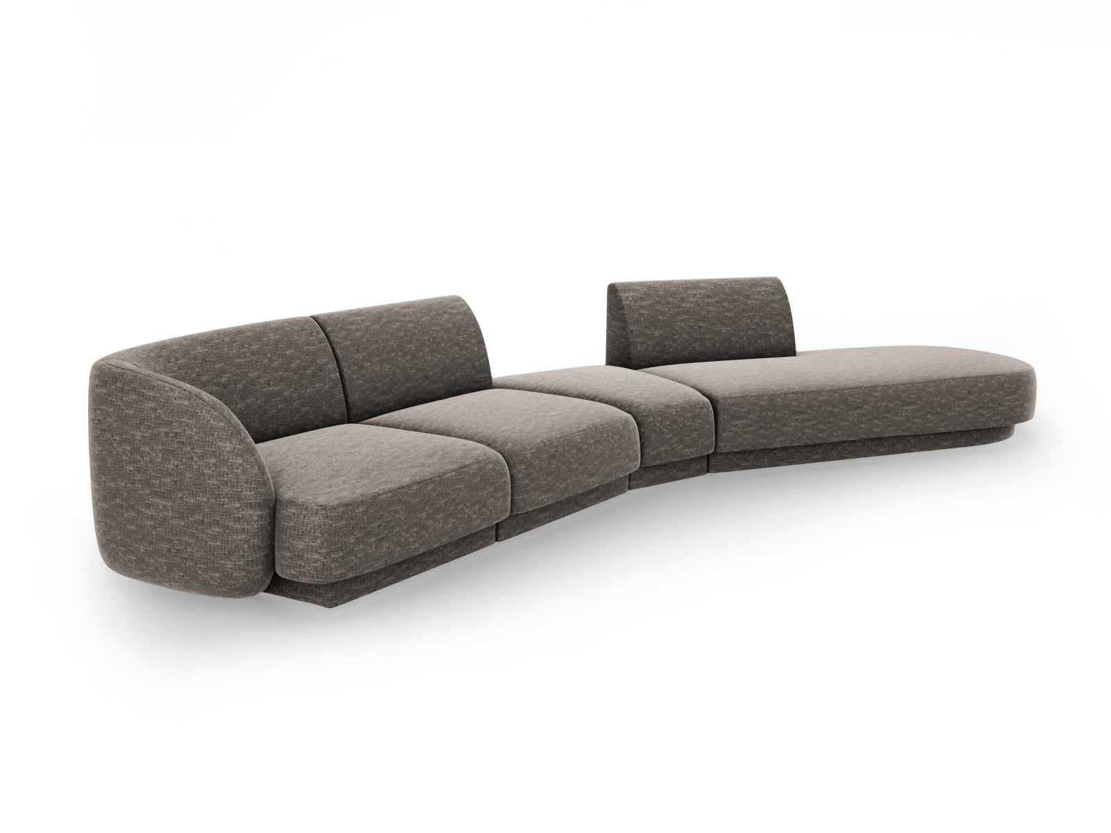 Erleben Sie das Miley Modulares Sofa rechts 5 Sitzer von Micadoni – ein stilvolles, anpassbares Möbelstück für höchsten Komfort und modernes Design.