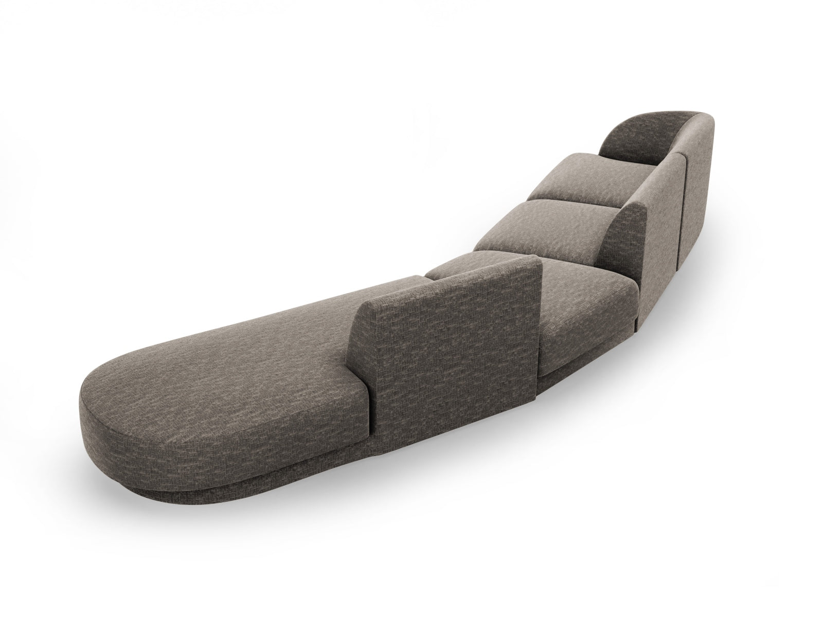 Entdecken Sie das Miley Modulares Sofa rechts 5 Sitzer von Micadoni – ein elegantes, flexibles Sofa, das Komfort und Stil in Ihr Zuhause bringt.