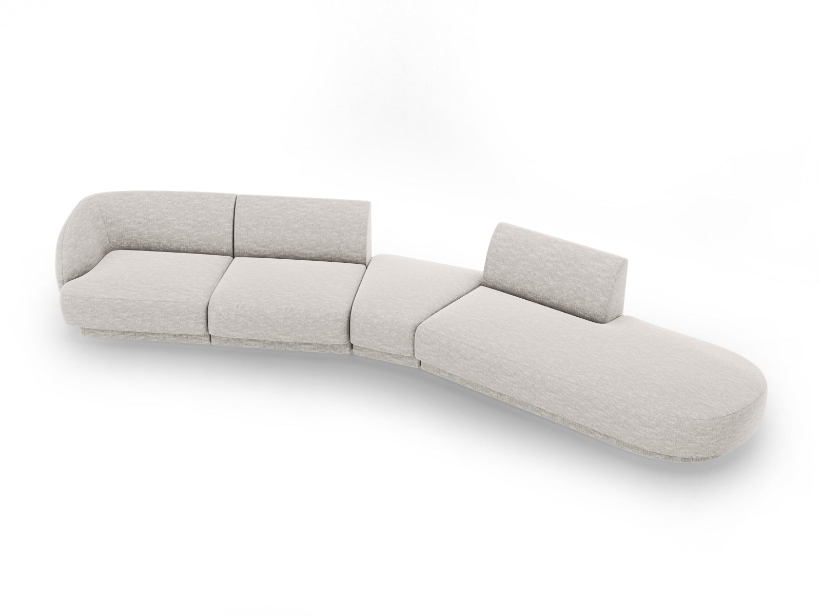 Entdecken Sie das elegante Miley Modulares Sofa rechts 5 Sitzer von Micadoni – ideal für stilvolle Wohnräume und gesellige Abende.