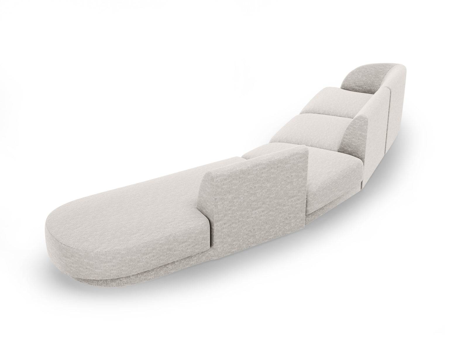 Entdecken Sie das Miley Modulares Sofa rechts 5 Sitzer von Micadoni – ein elegantes, flexibles Sofa, das Komfort und Stil in Ihr Zuhause bringt.