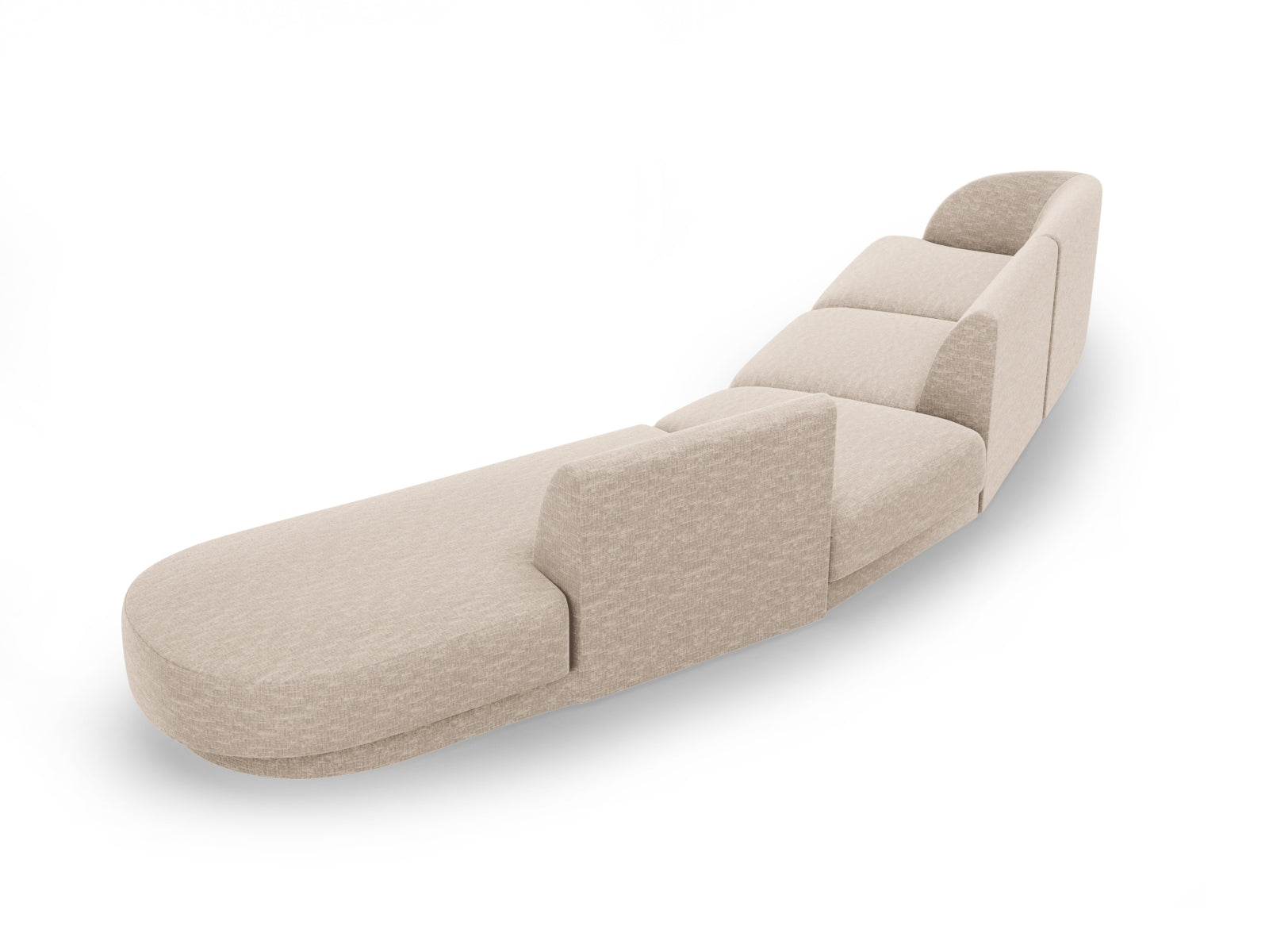 Entdecken Sie das Miley Modulares Sofa rechts 5 Sitzer von Micadoni – ein elegantes, flexibles Sofa, das Komfort und Stil in Ihr Zuhause bringt.